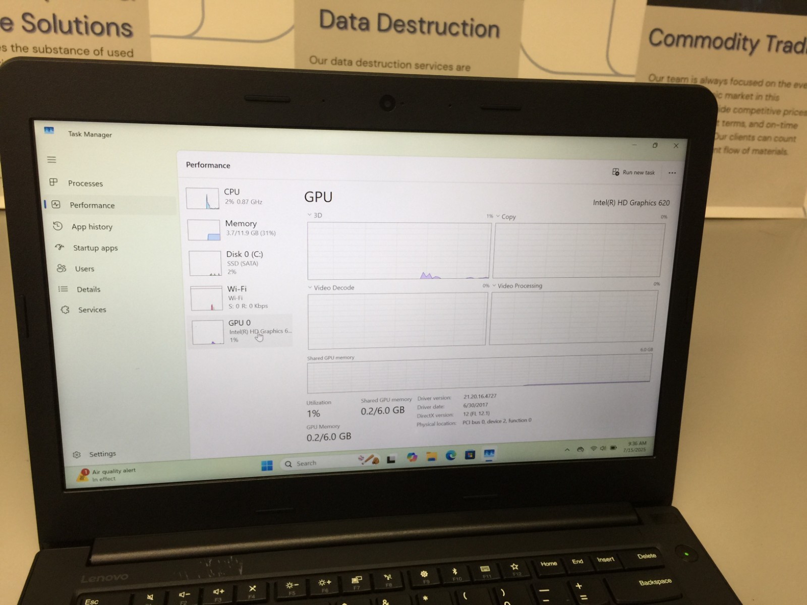 LENOVO ThinkPad E470 intel Core i5 7TH GEN 12GB RAM 120 GB SSD