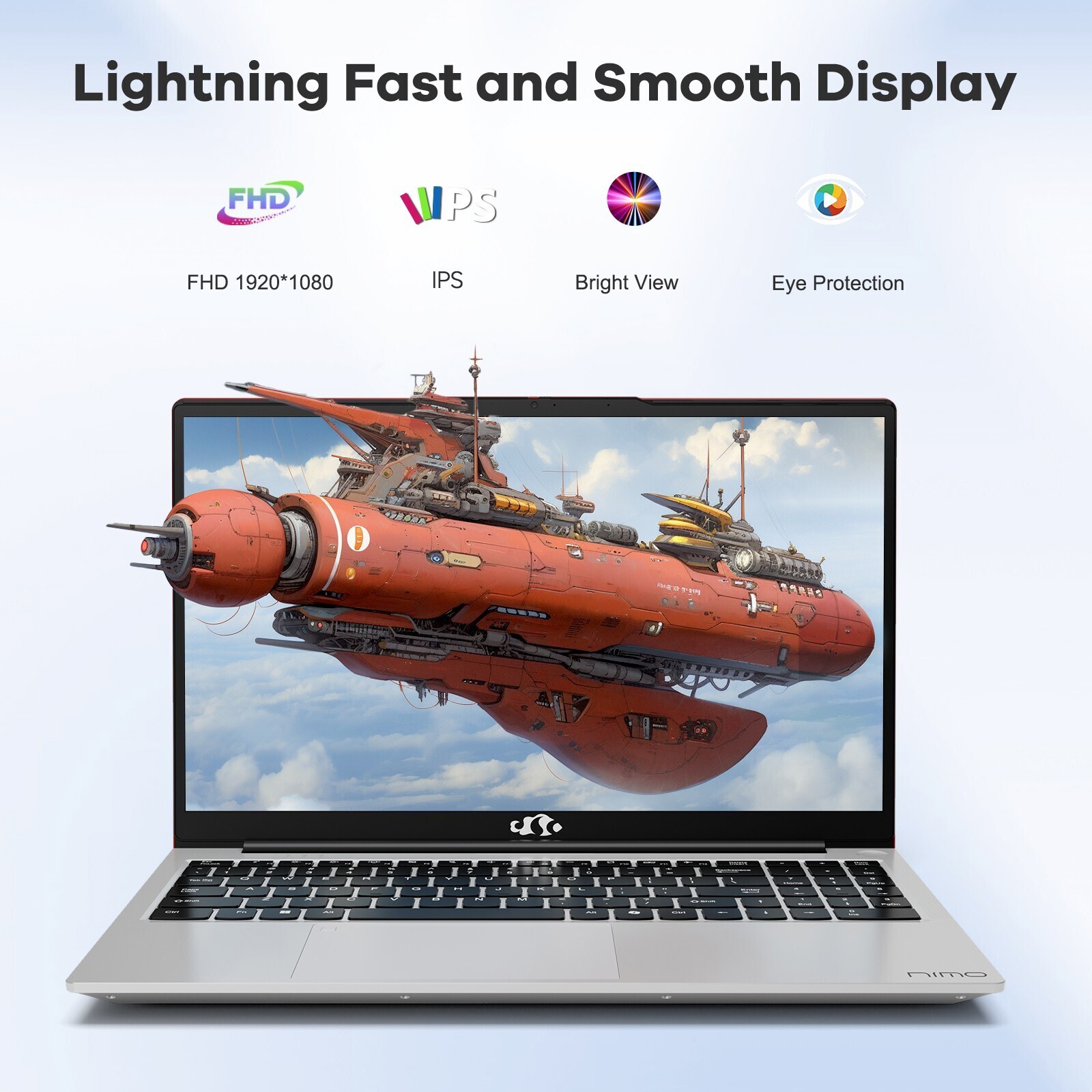 NIMO 15.6″ FHD IPS Business Laptop 8 Cores i5-12450H 16GB RAM 512GB SSD Win 11