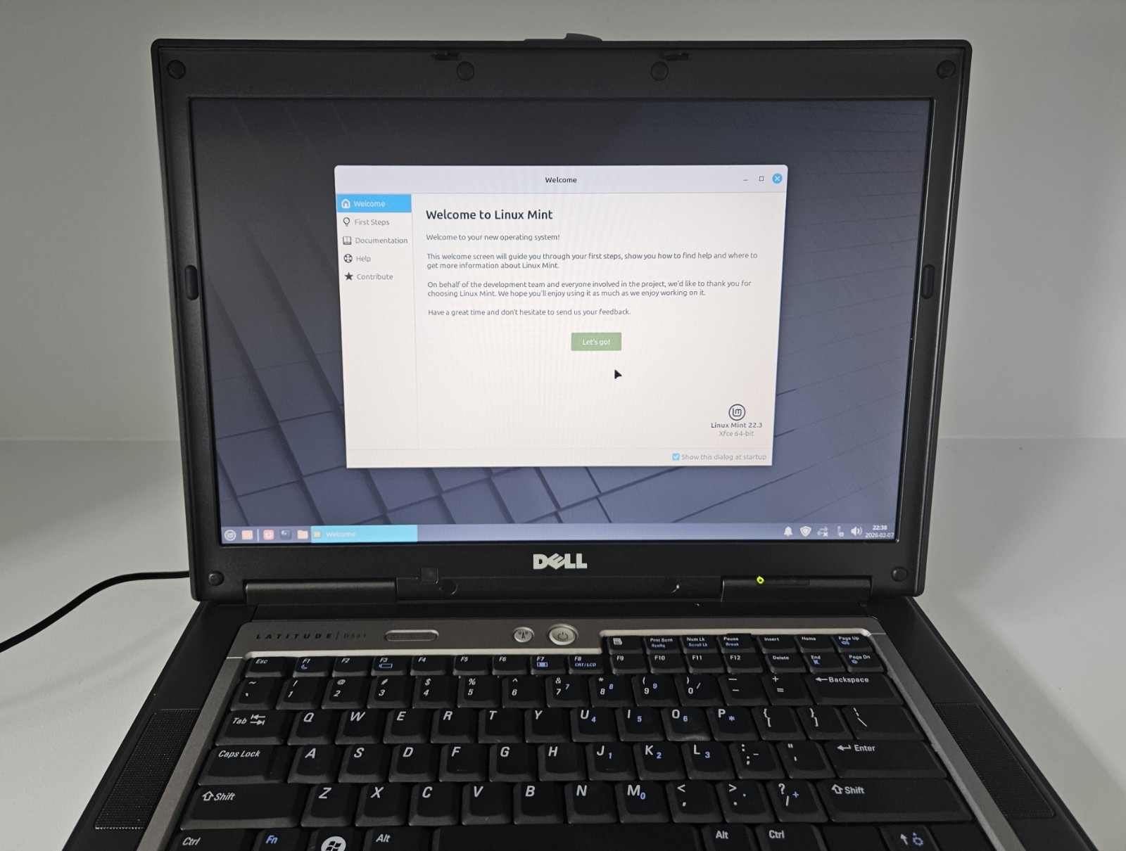 Dell Latitude D531 AMD Athlon 64 X2 1.90GHz 2GB RAM 320GB HD Linux Mint 22.3