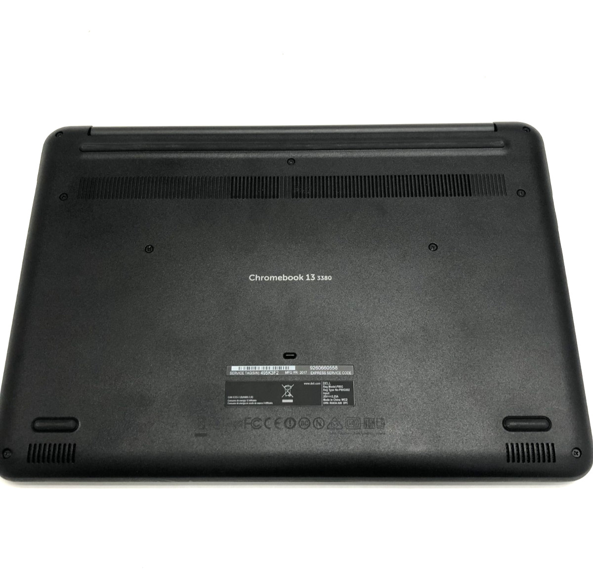 Dell Chromebook 13 3380 13.3″ Celeron 3855U 1.60GHz 4GB Ram 32GB eMMC w/Adapter