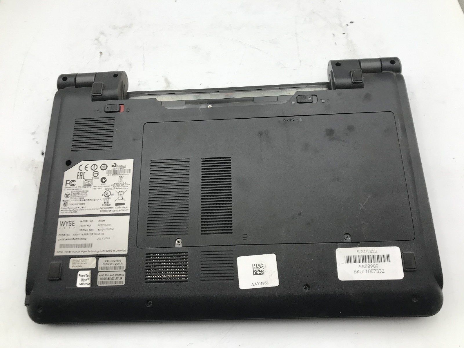 WYSE XN0M LAPTOP – FOR PARTS/REPAIR – AMD G-Series T56N – NO RAM – READ DESC -BB