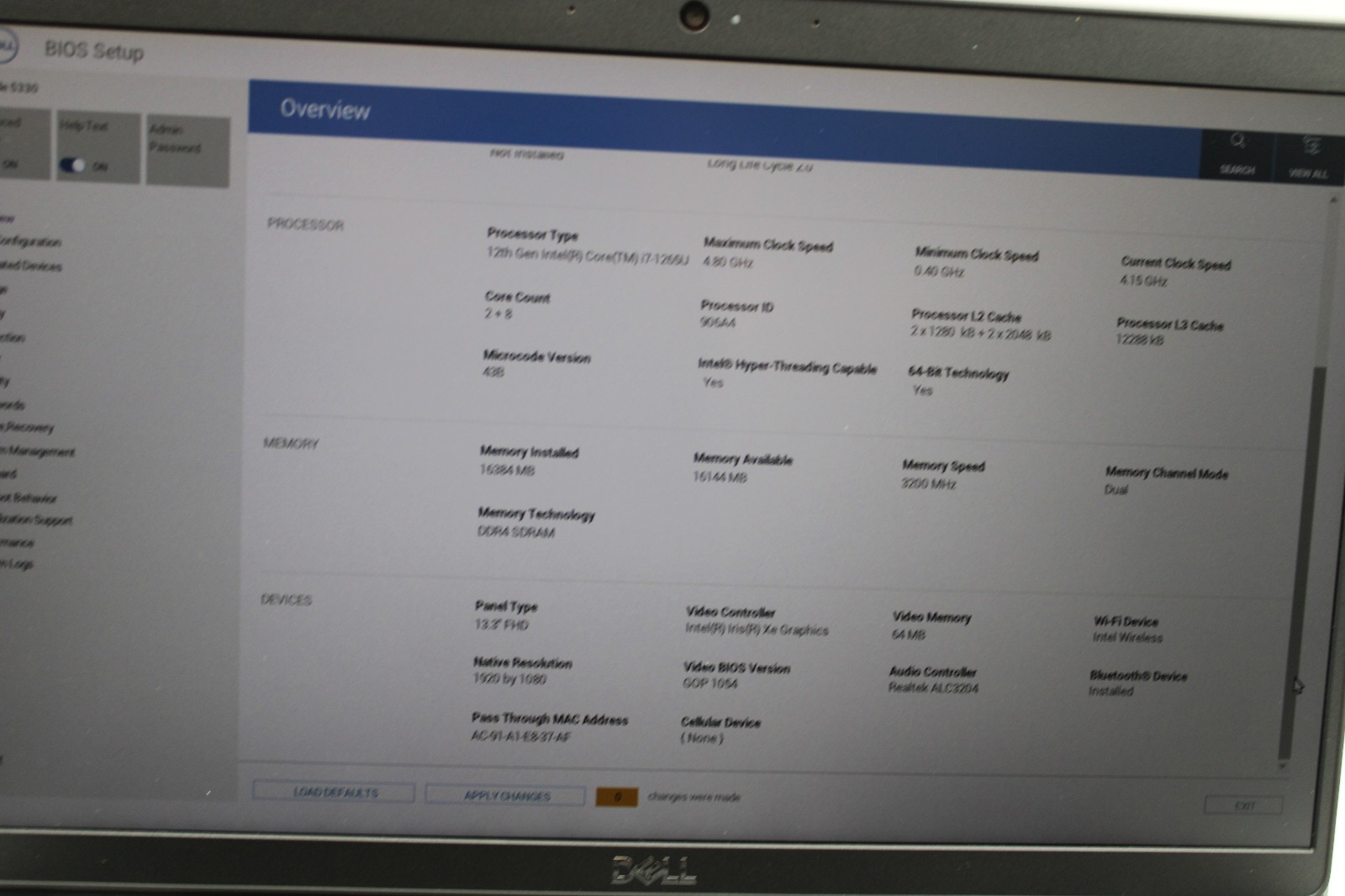 Dell Latitude 5330 i7-1265U @ 1.8 GHz 16GB RAM 512GB SSD W11P