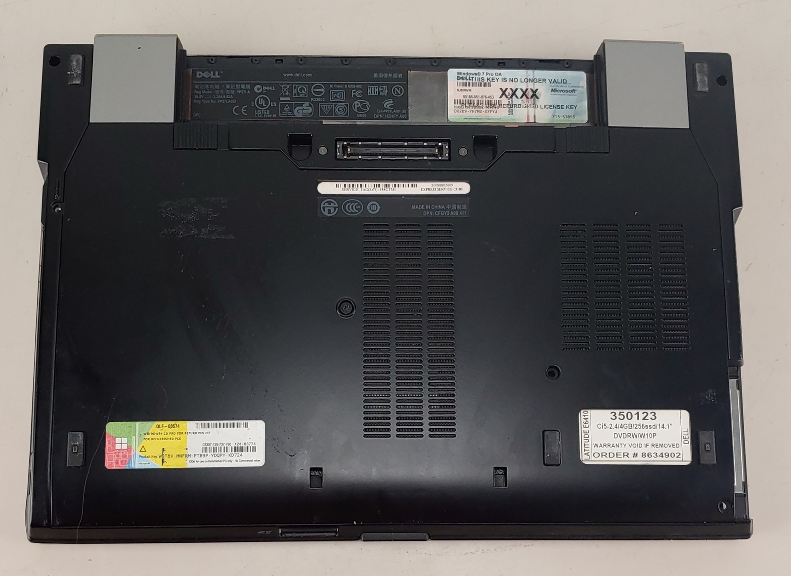 Dell Intel Core i5-M520 Intel GMA HD 4GB NO HDD + NO OS + NO BATTERY