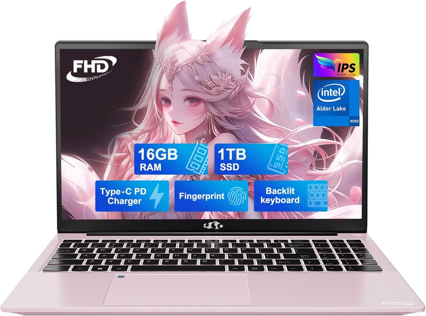 15.6″ IPS FHD-Student-Laptop, Intel Pentium Quad Core N100 16GB RAM 1TB SSD