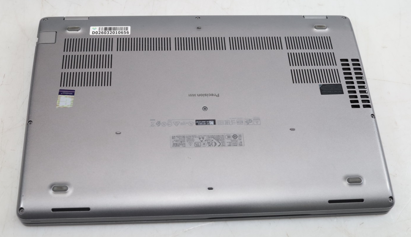 Dell Precision 3551 15.6″ Intel i7-10850H 16GB 512GB SSD Quadro P620 No COA OS