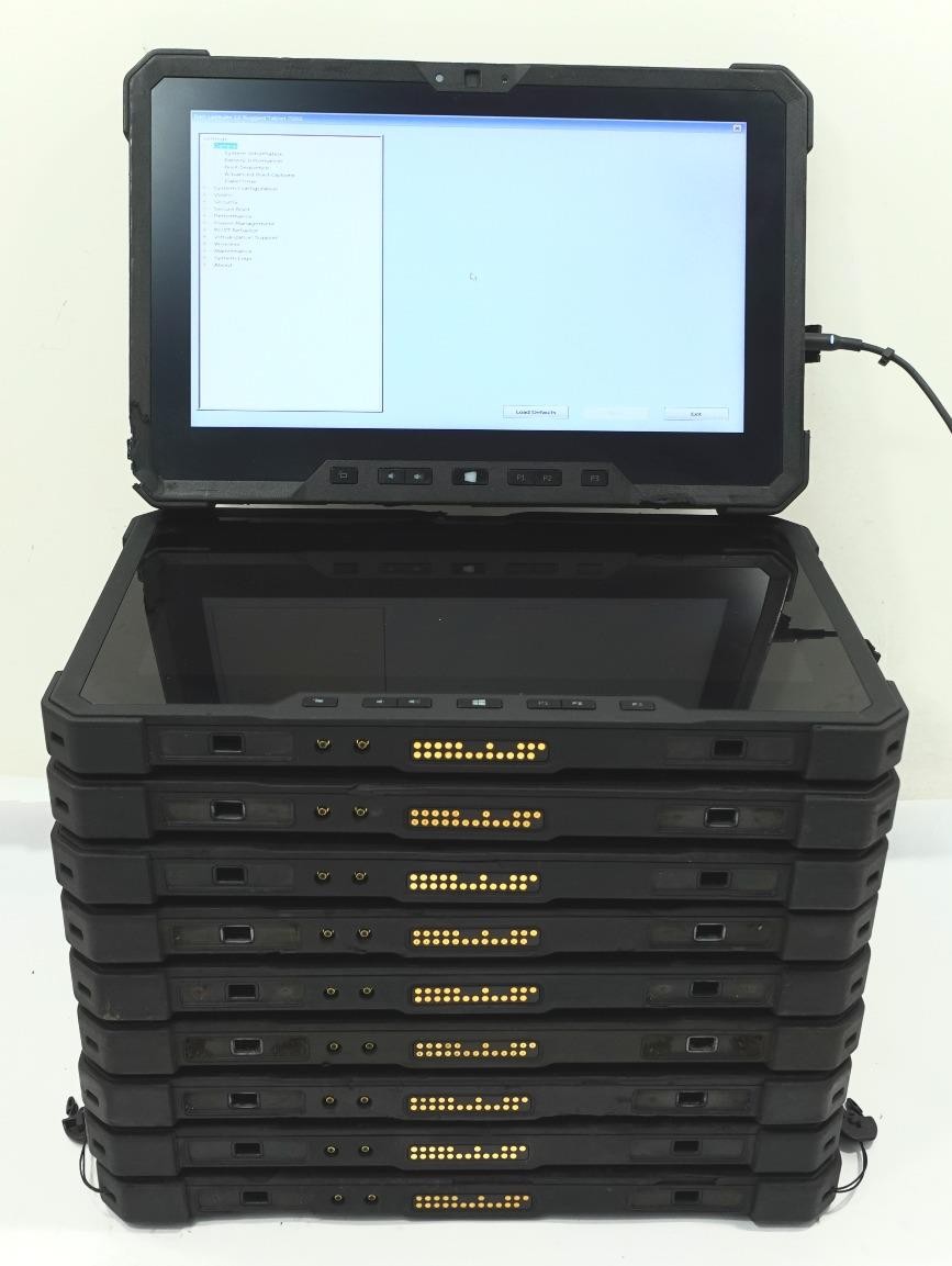 Lot 10 Dell Latitude 12 Rugged Tab 7202 11.6″ Core M-5Y71 1.20GHz 8GB No SSD