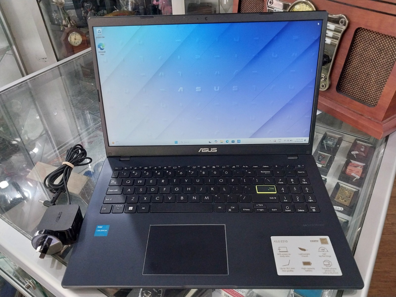 ASUS VIVOBOOK GO 15 E510K WINDOWS 11 HOME IN S MODE 128GB SSD 4GB RAM / 15.6″