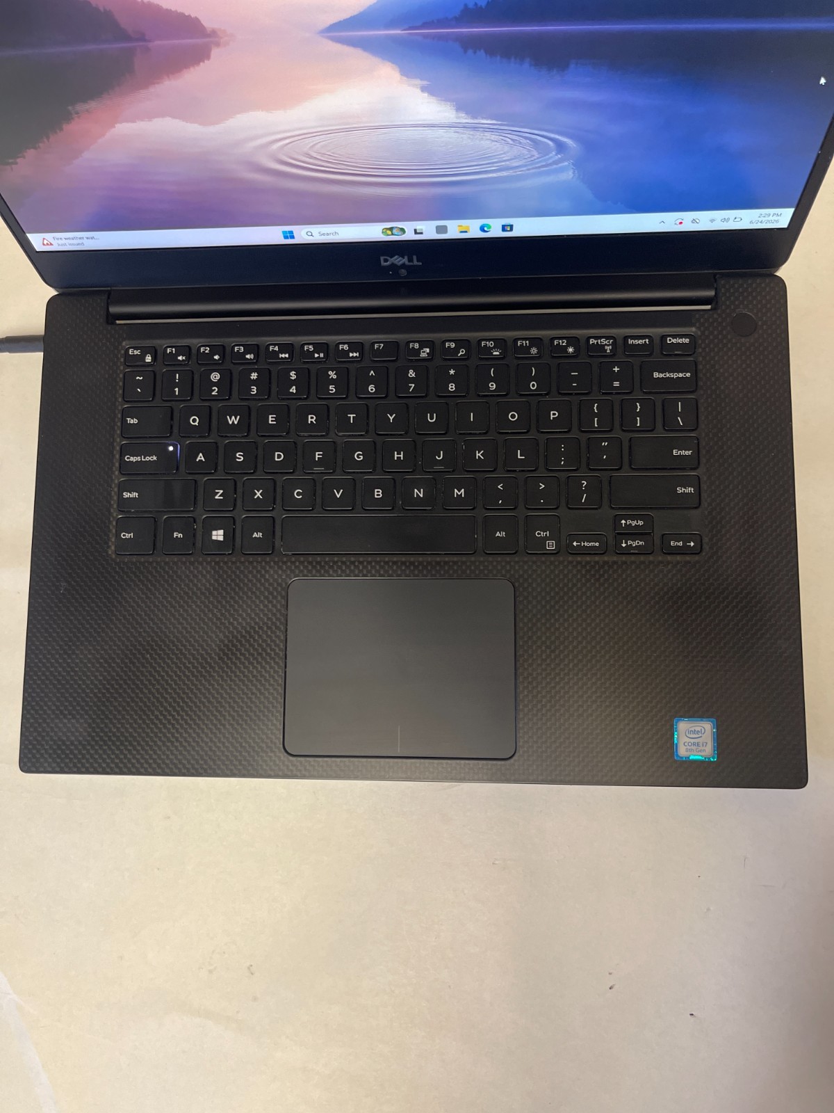 Dell XPS 15 9570 i7-8750H 2.2Ghz 16GB RAM 256GB NVMe Win11P – Bad Battery