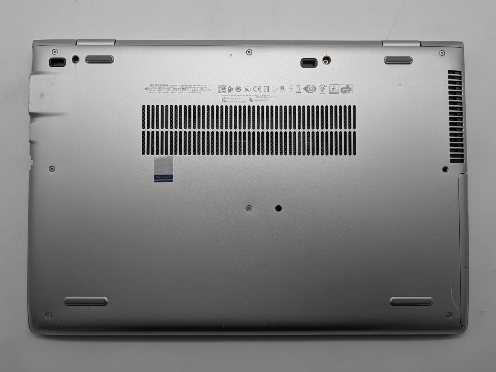 HP Probook 650 G4 15″ HD I5-8250U 256GB SSD 16GB W11P Webcam Backlit FPR *READ*