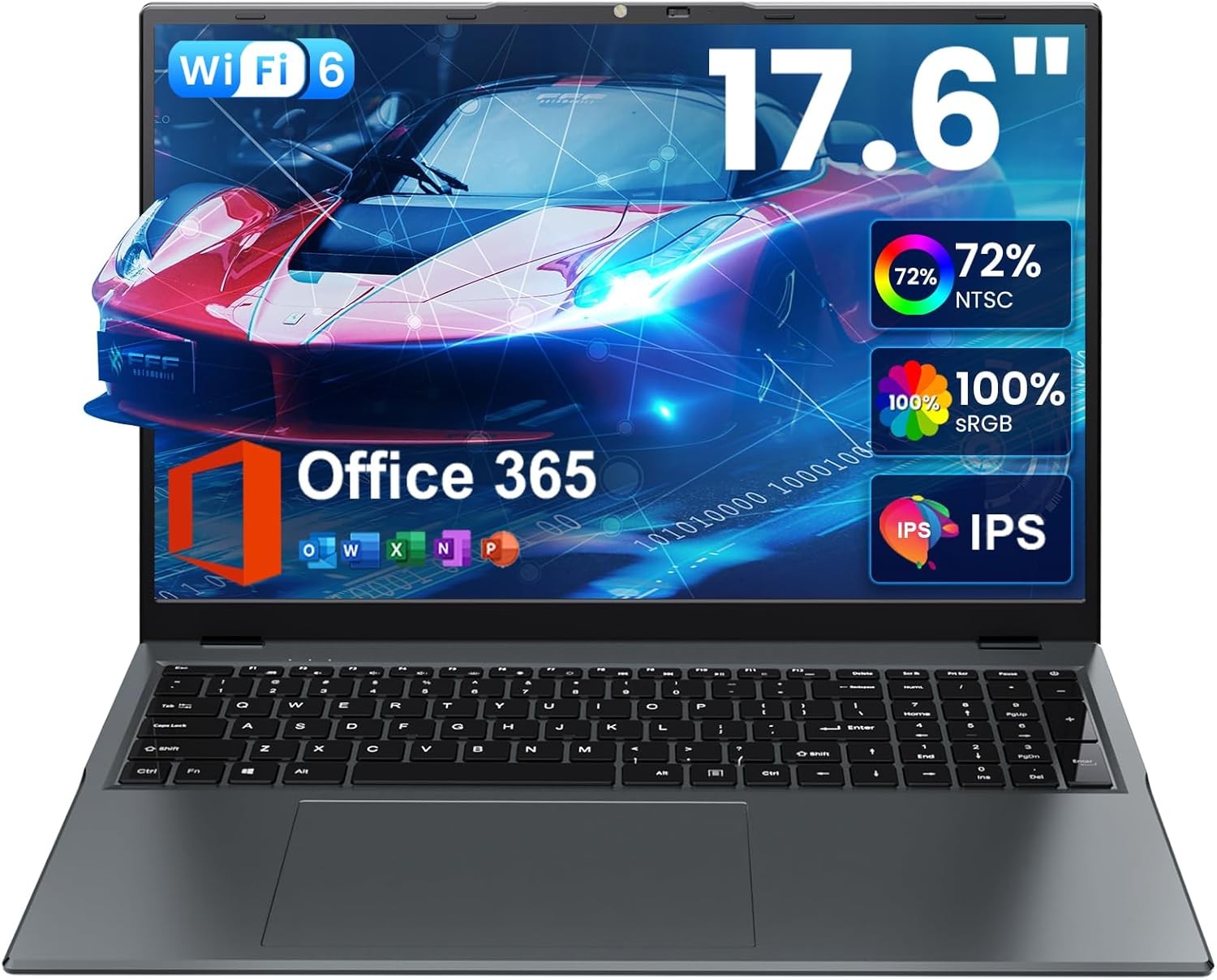 jumper 16/17.6″ Laptop 256GB 640GB 1024GB SSD N95 N5095 CPU Window 11 Office 365