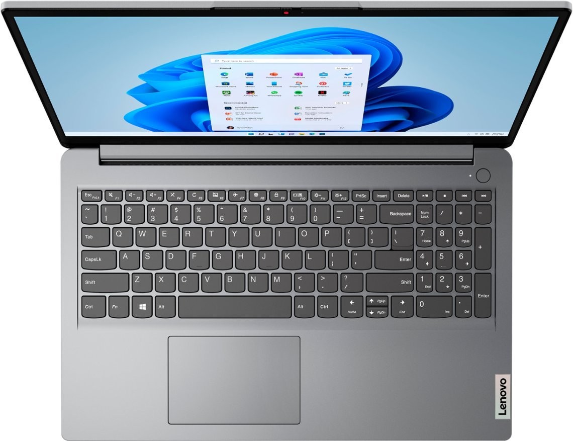 Lenovo Ideapad 1 15.6″ HD Laptop AMD Athlon Silver 7120U 4GB 128GB SSD Grey W11