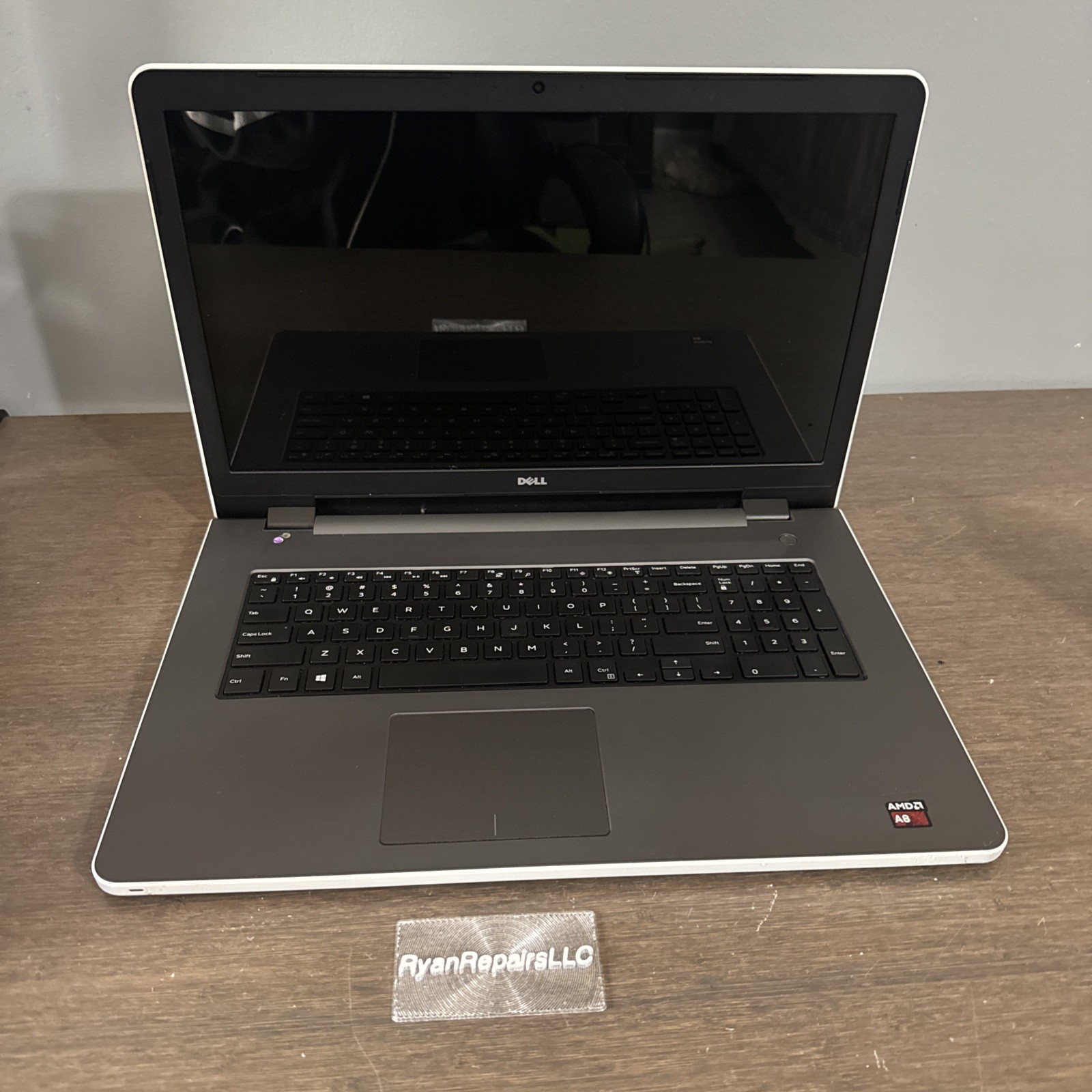 Dell Inspiron 17” Laptop AMD A8 No RAM No HDD – For parts or repair READ!