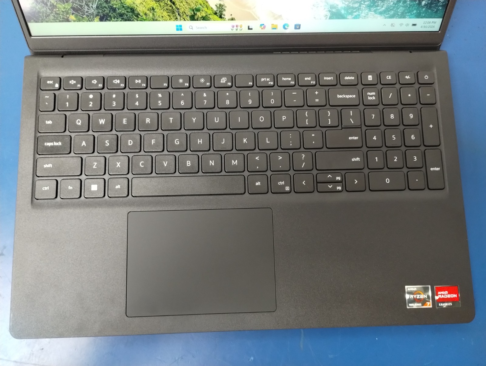 DELL 15 DC15255 G8MK9, AMD Ryzen 7 7730U, 2.00 GHz, 16 GB RAM, 512 GB NVMe SSD