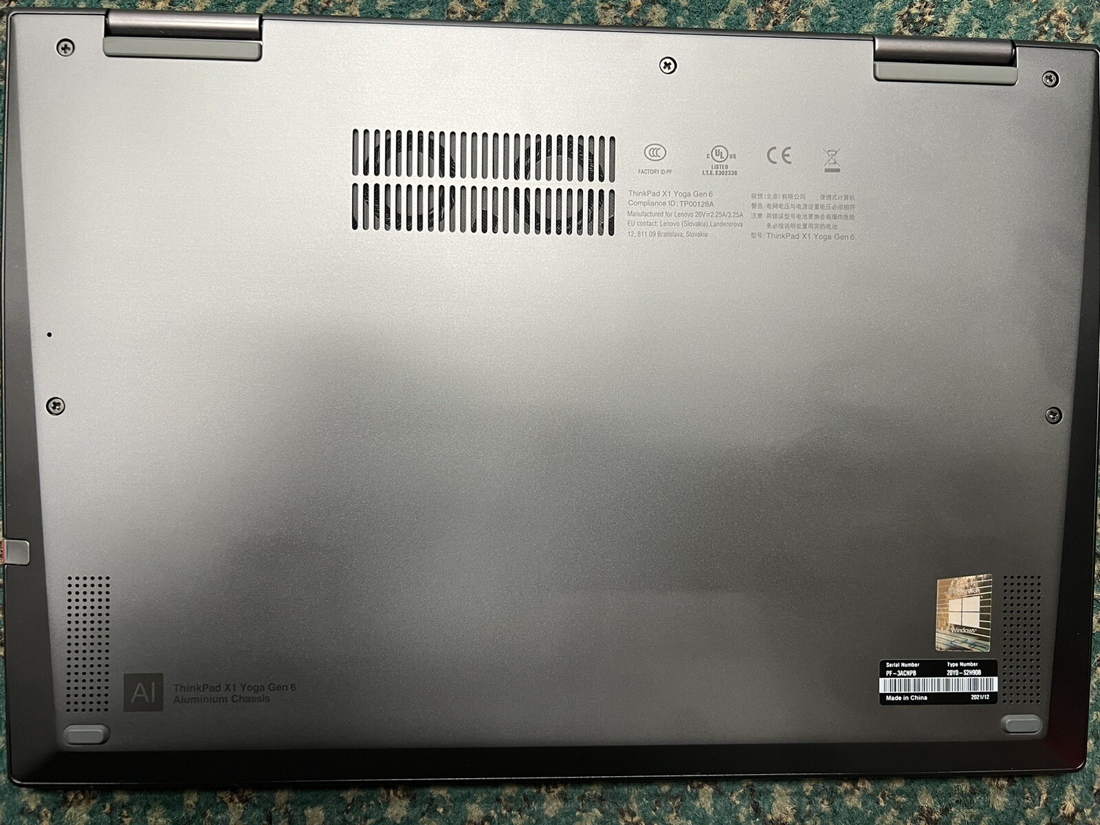 Lenovo ThinkPad X1 Yoga Gen 6 14″ FHD+ i5-1145G7 16GB 1TB SSD w10P PEN *READ*