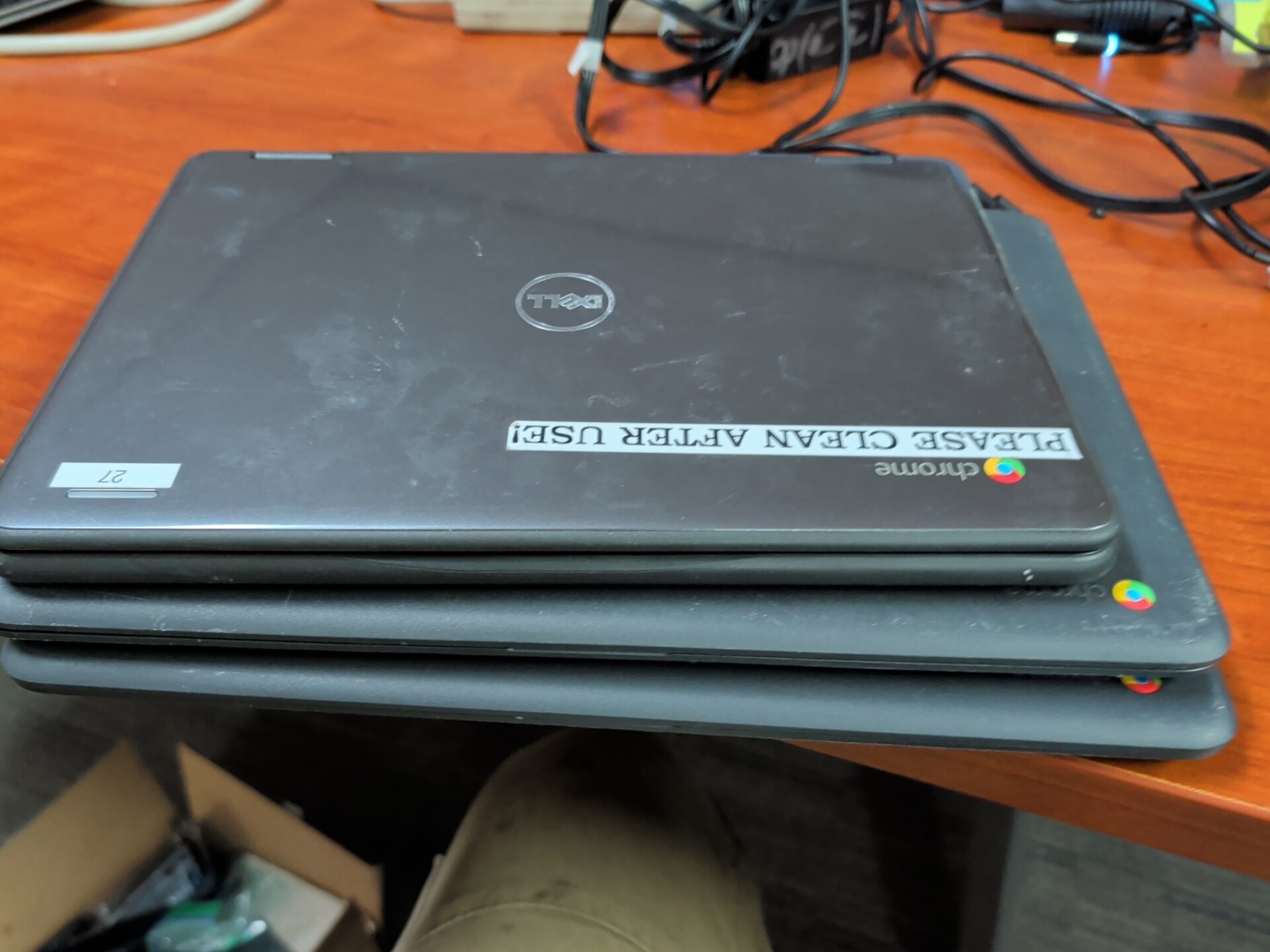 Lot Of 3 Chromebooks! 2 -HP 14A 4GB 32GB, 1 HP 14A G5 And 1 Dell 11 3189 *Parts