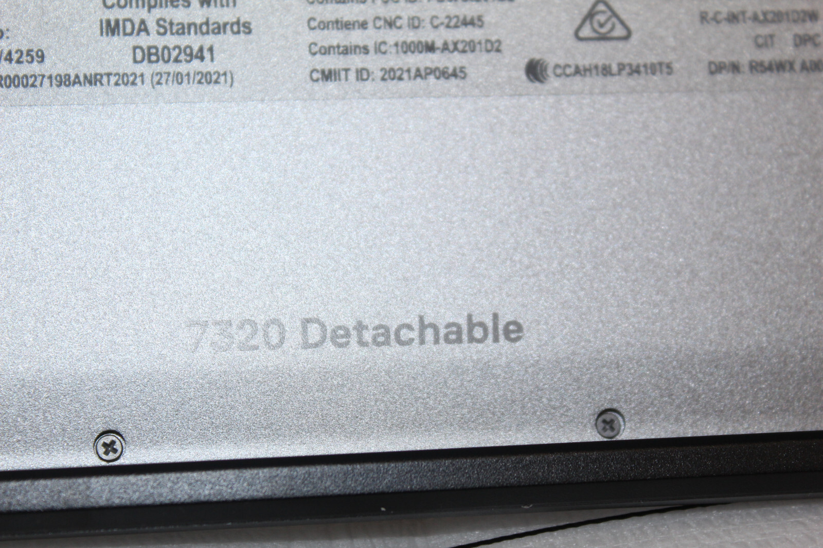 Dell Latitude 7320 Tablet i5-1140G7 8GB 256GB SSD Win10 Pro Warranty 6-12-2025