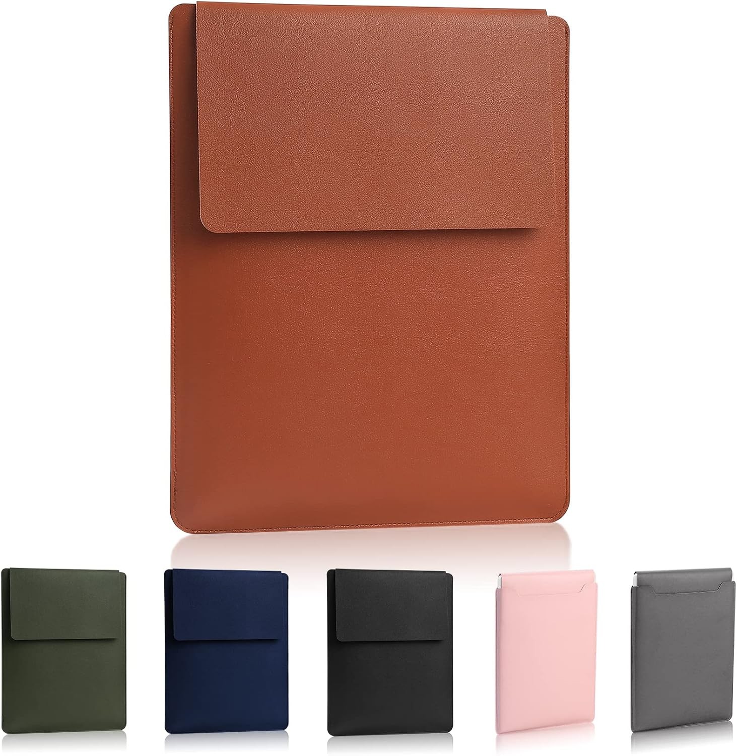 Apple 14 inch/13.3 inch Laptop Sleeve, Padded Case, Thin Portable Bag – Brown