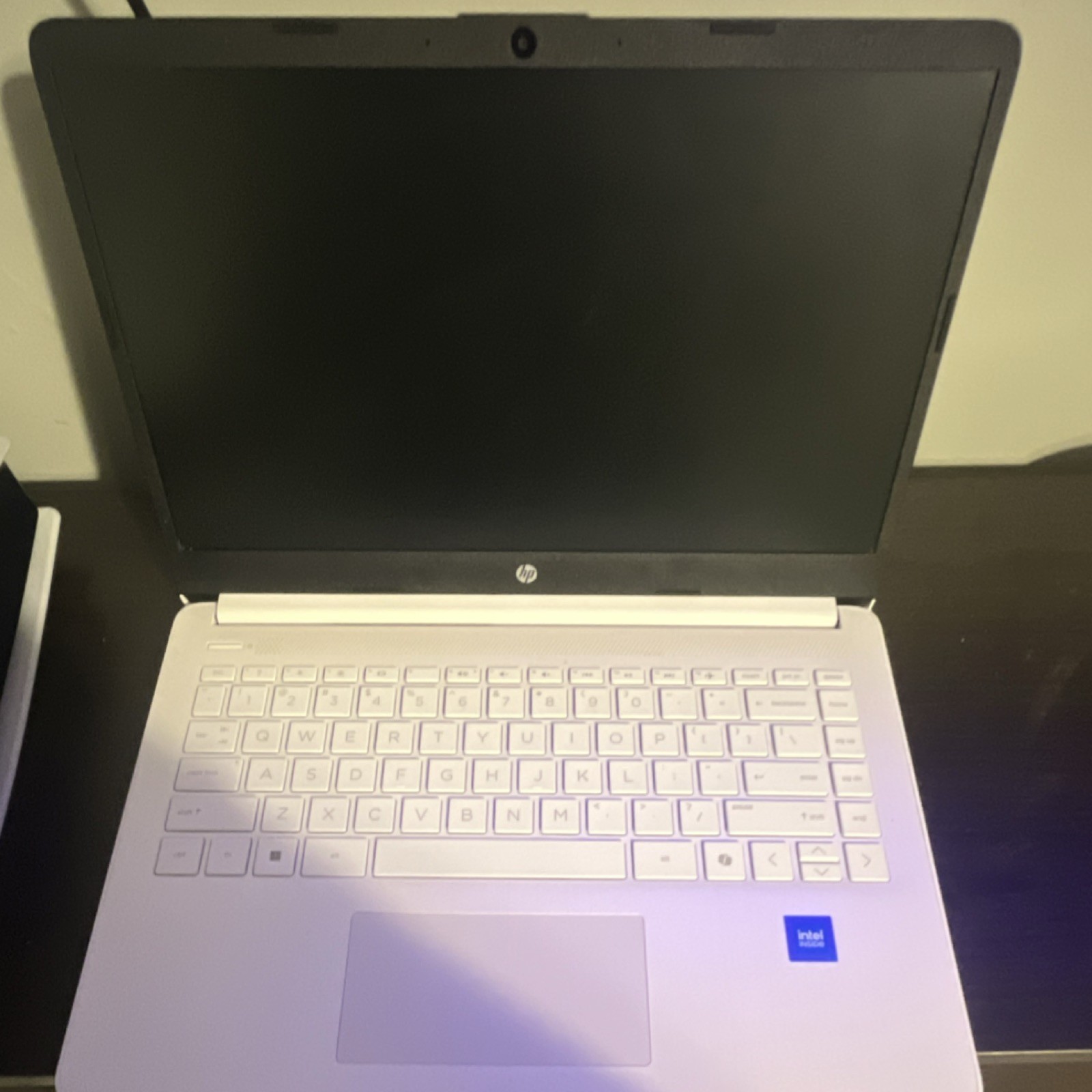 HP 14″ Notebook Laptop White Intel N150 4GB RAM HDMI Webcam USB Charger Included
