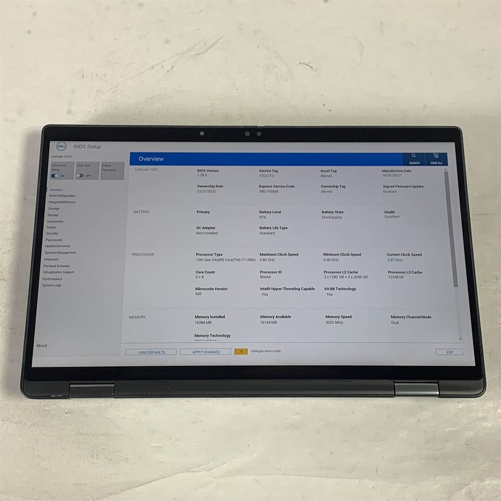 Dell Latitude 7330 13.3″ 2in1 Laptop i7-1265U 1.8GHz 16GB 512GB NVMe SSD – Win11