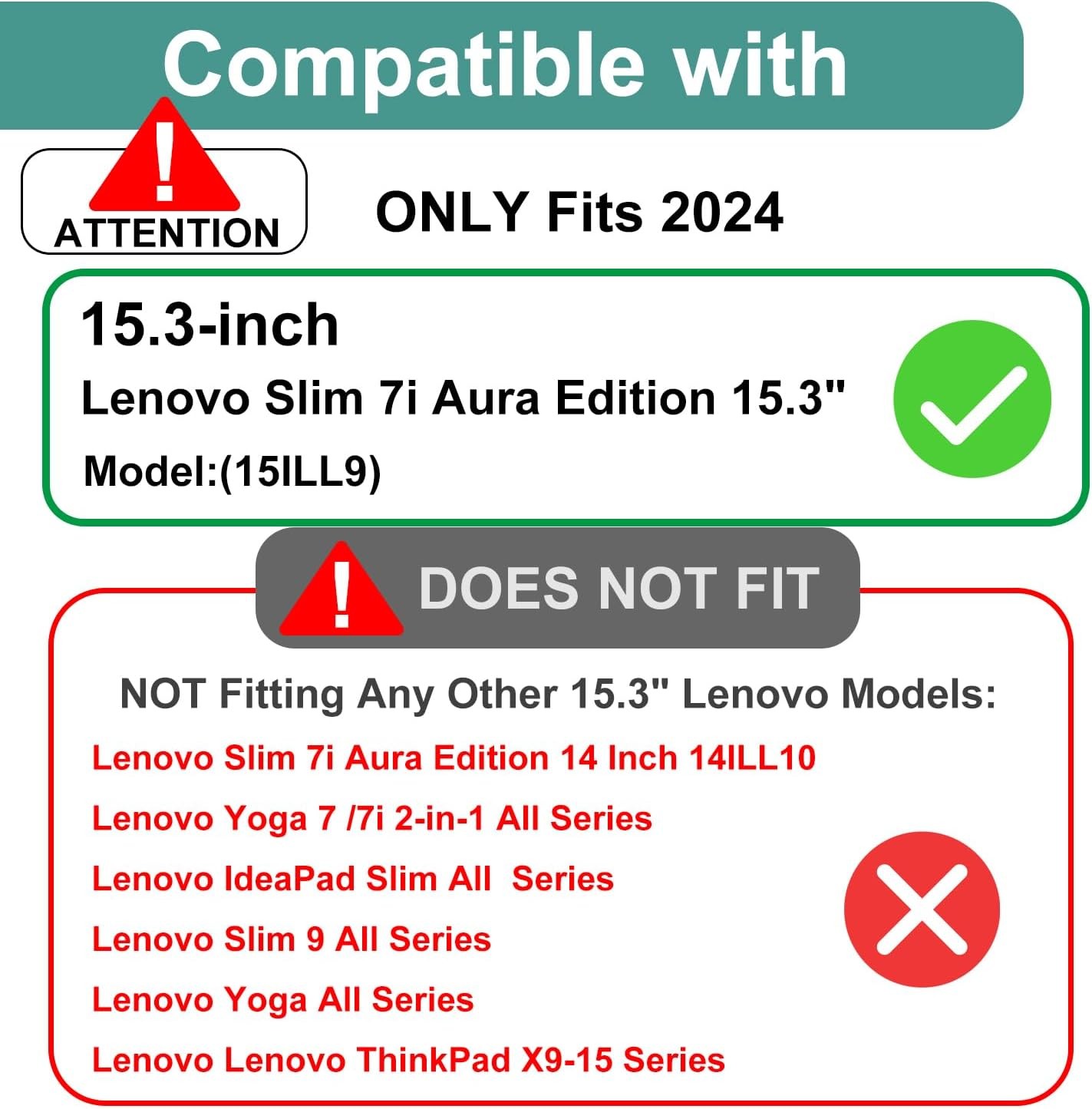 3-Pack Matte Anti-Glare Screen Protector for Lenovo Slim 7i Aura Edition 15.3