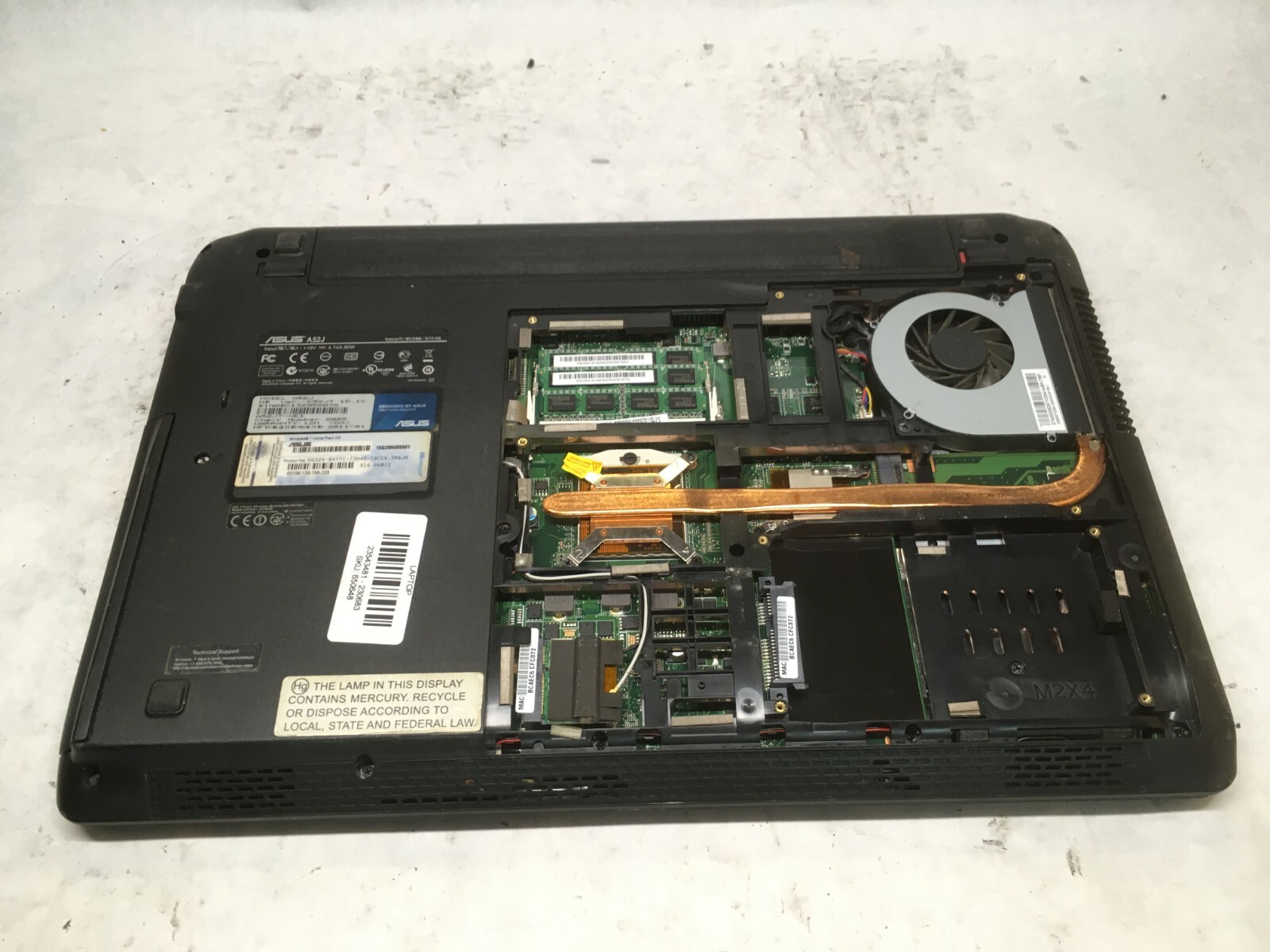 ASUS A52J 15″ (AS IS) Intel Pentium P6100 @ 2 GHz – JZ