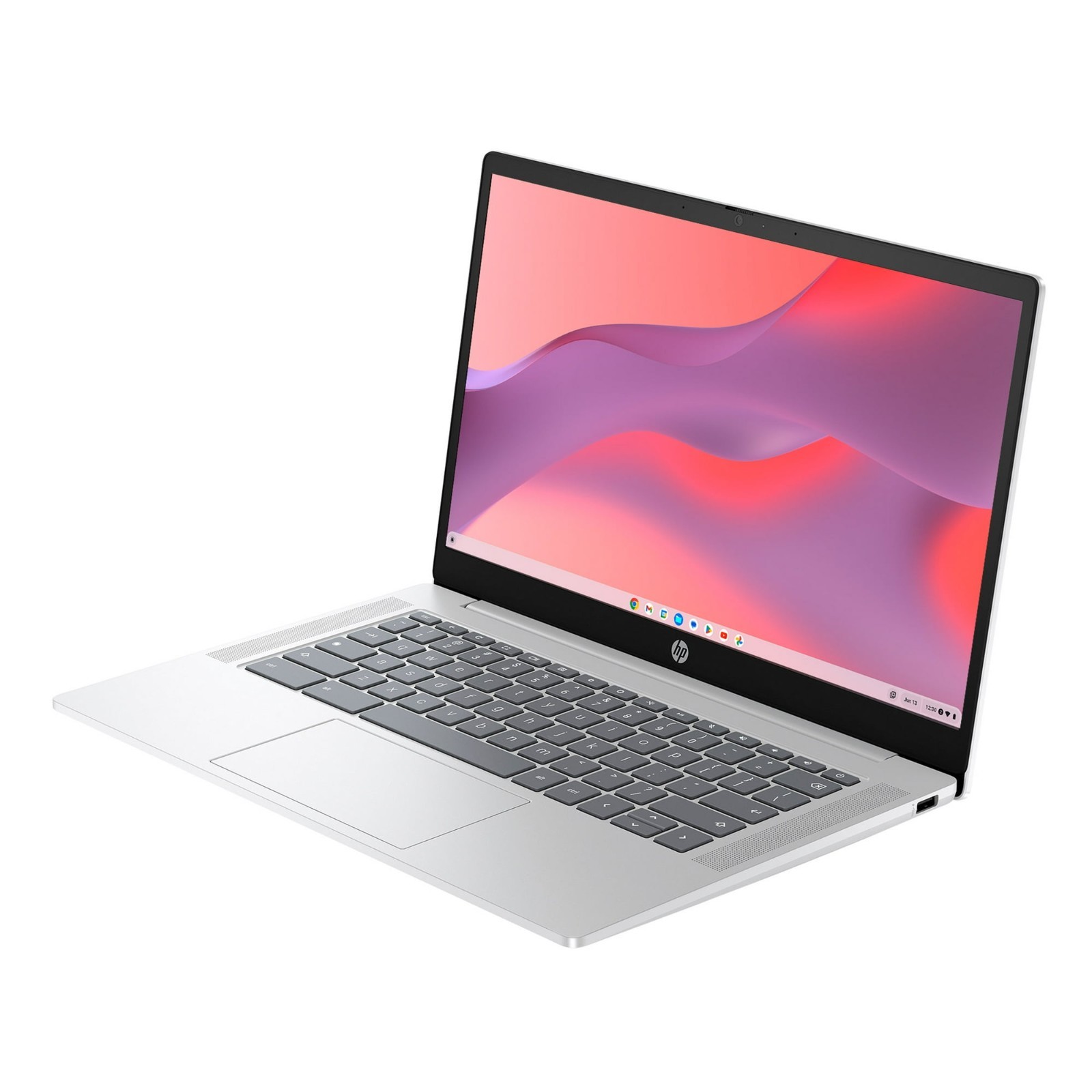 HP 14 inch HD Chromebook Laptop Intel Processor N200 4GB RAM 128GB Silver