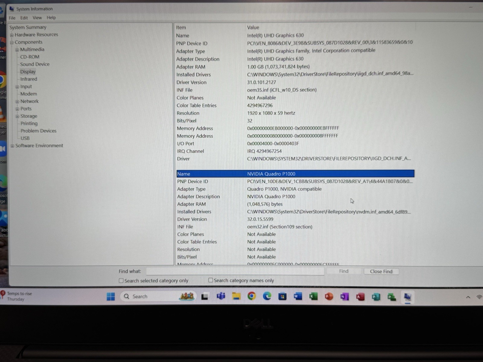 Dell Precision 5530 15.6″ FHD i7-8850H 2.6Ghz 16GB RAM 1TB GB SSD P1000 Silver