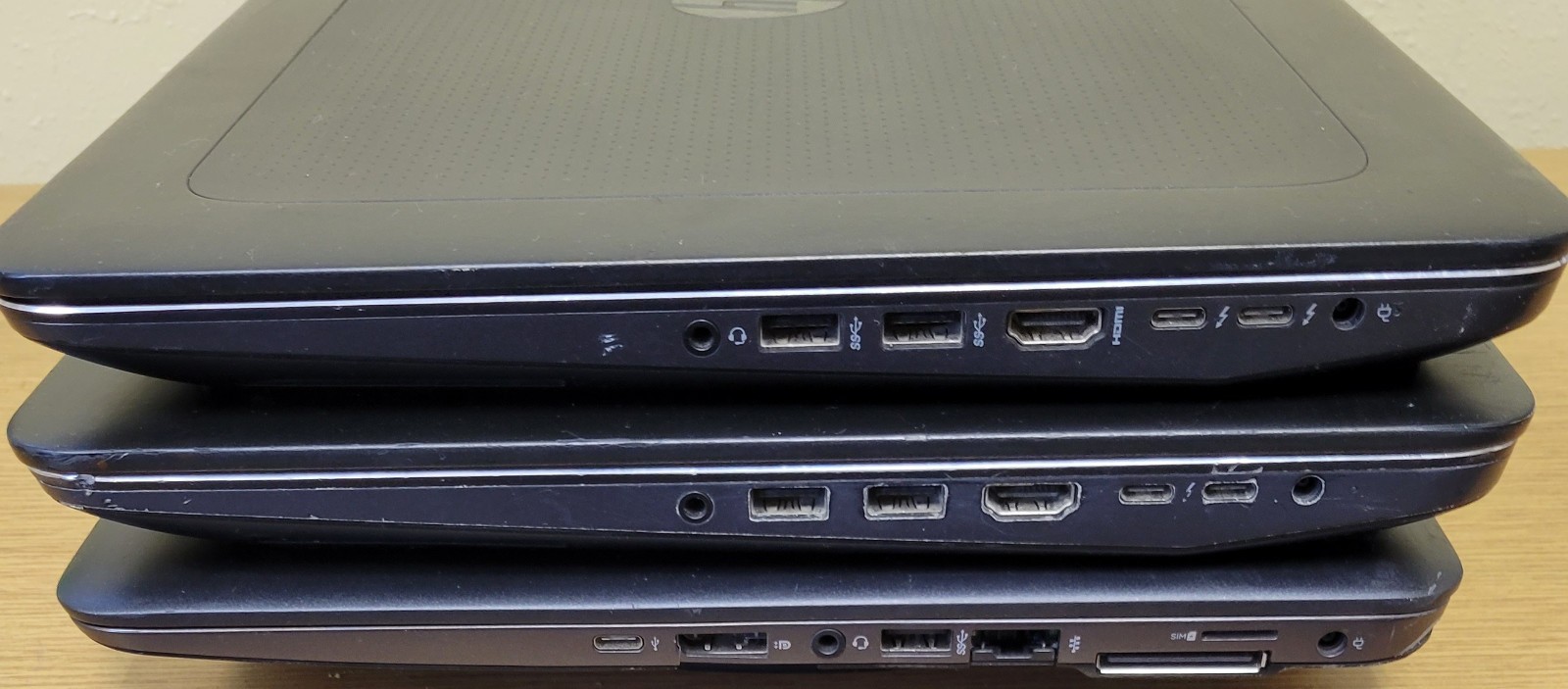 (Lot of 3)HP ZBook 15/15u G3 i7-6th Gen 2.5/2.6/2.70GHz 16GB M1000M No OS/SSD