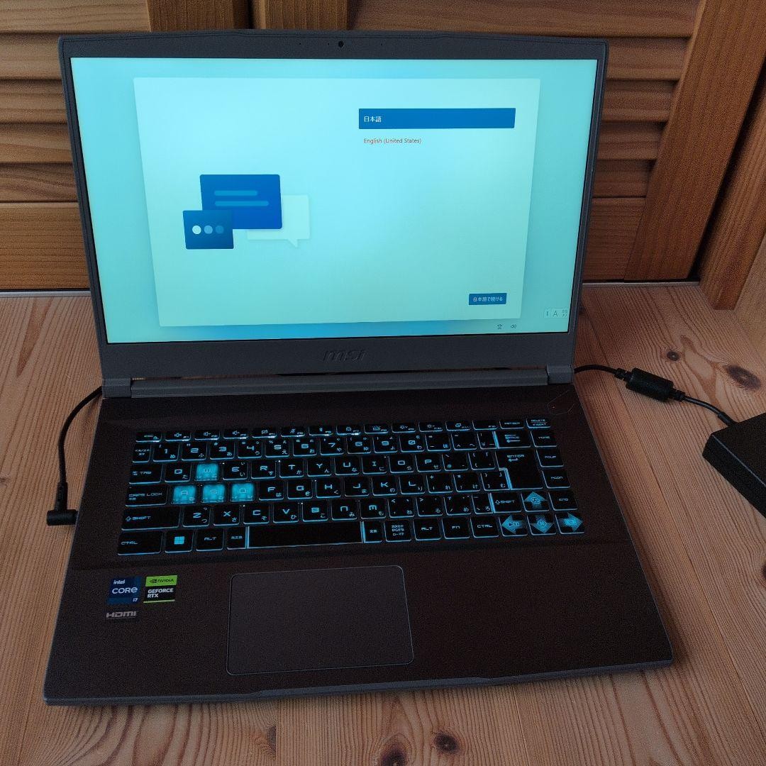 MSI Gaming Laptop Intel Core i7 NVIDIA GeForce RTX Japanese Keyboard
