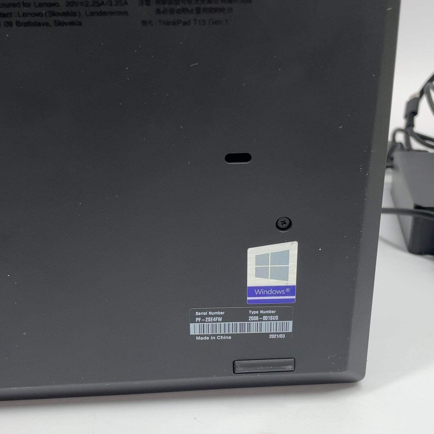 Lenovo ThinkPad T15 Gen 1 20s6-001sus 15.6″ i7-10510U 1.8GHz 16GB RAM 512GB SSD