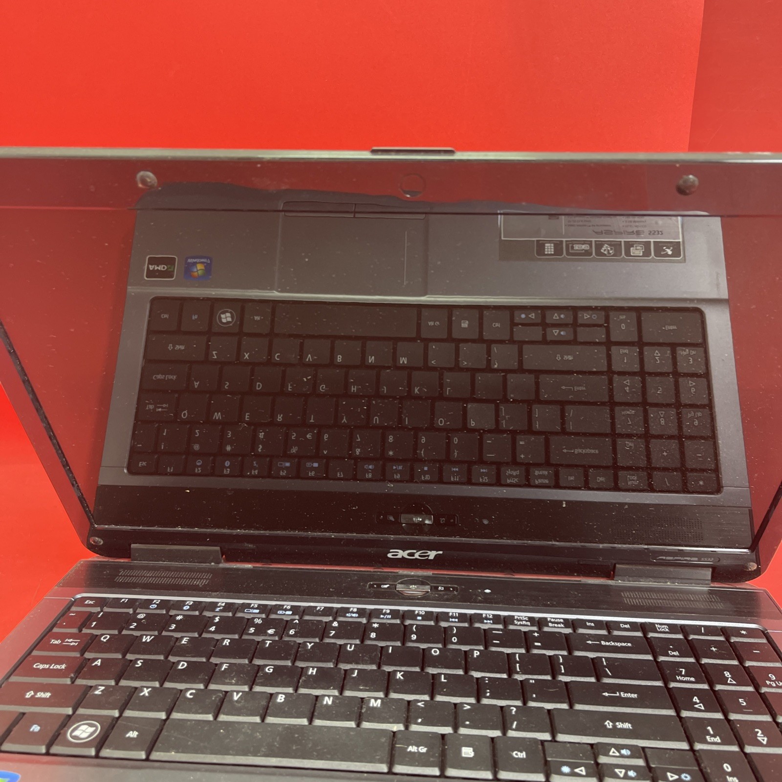 Acer Aspire 5532 Series KAWG0 Laptop Black USB 15.6″ HD LCD Display – For Parts