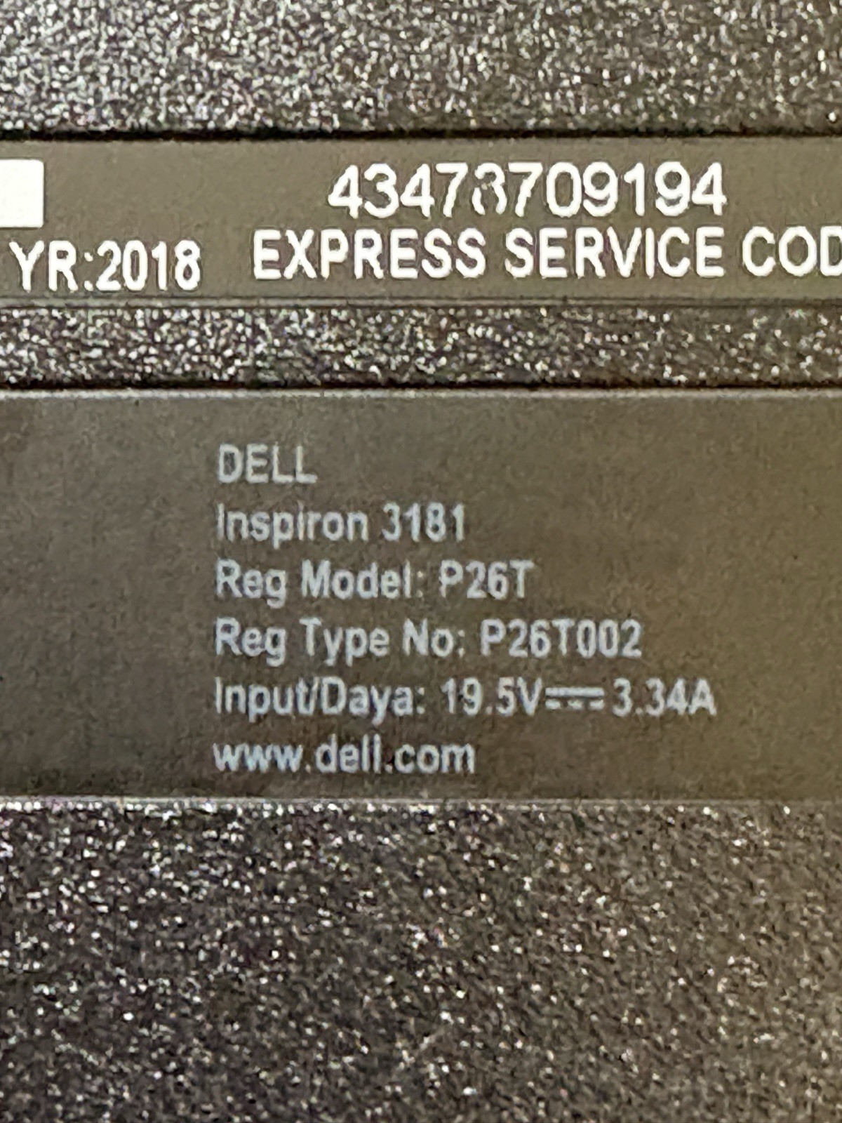 Dell Model 3181 Chromebook 11.6 in. 4GB 16GB Notebook – Black