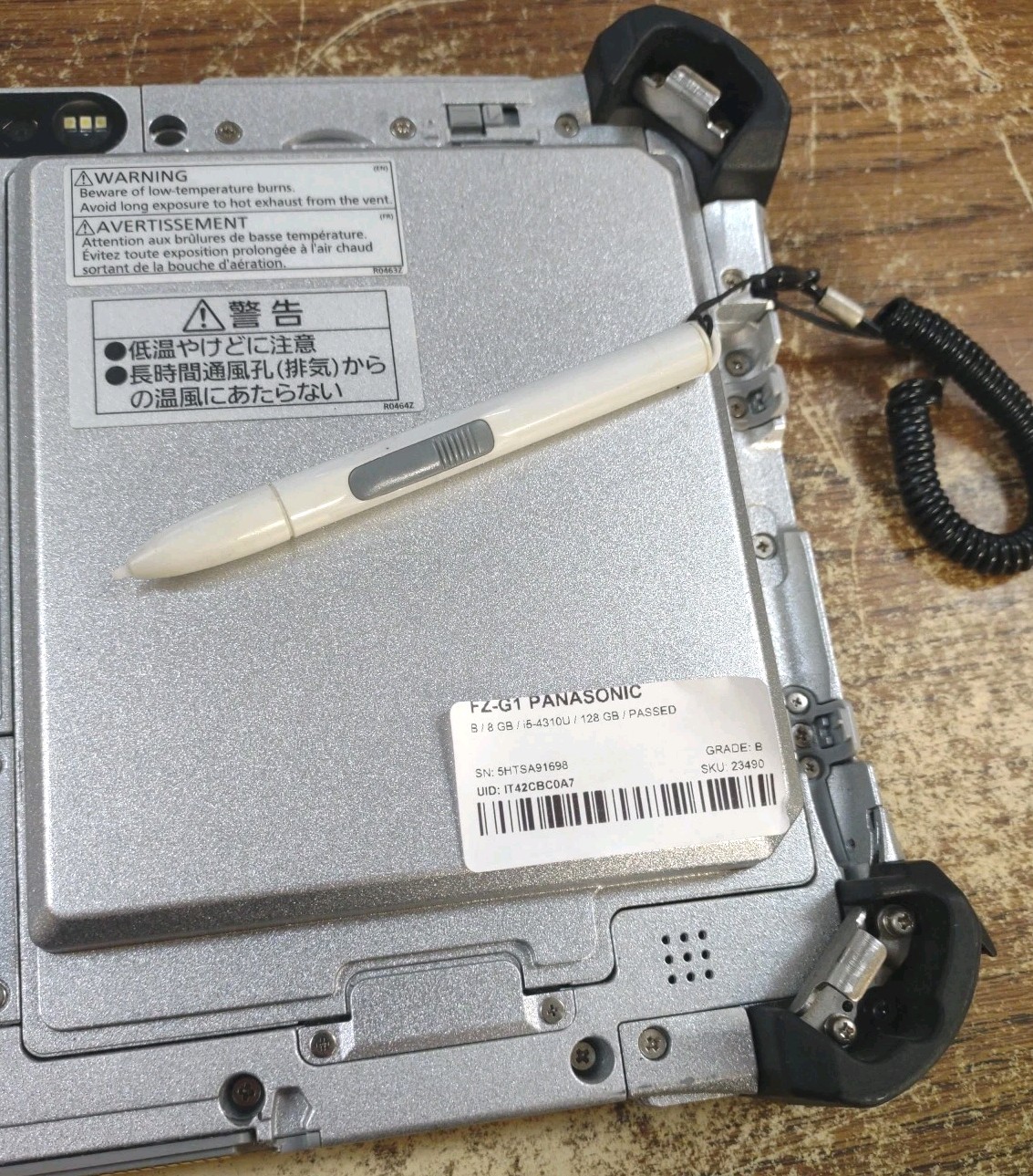 Panasonic Toughpad FZ-G1 Rugged Tablet W/ i5-4310U, 8GB, 128GB, STYLUS.