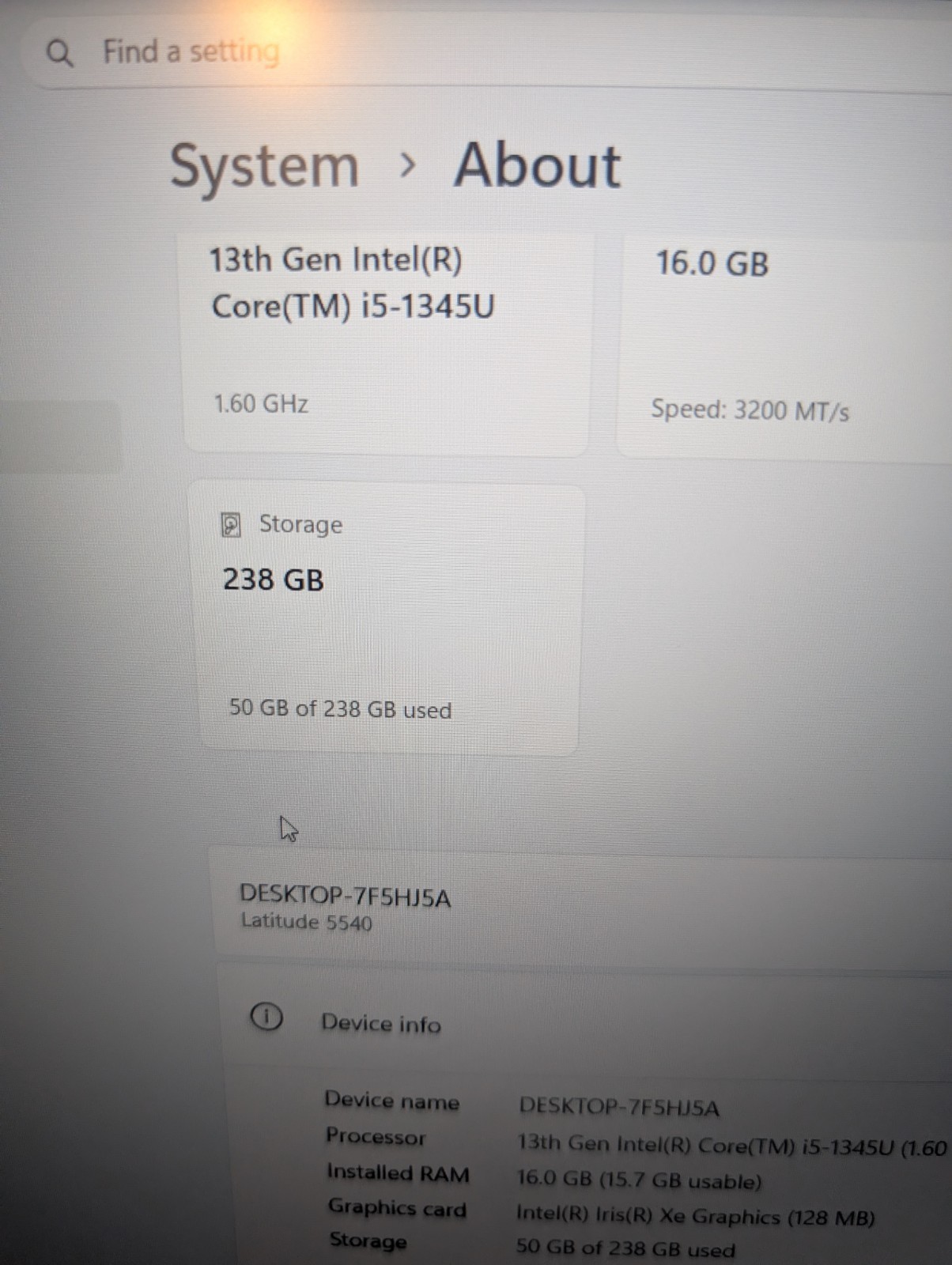 dell latitude 5540 i5-1345u 16gb 256GB Touch Screen – Active Warranty