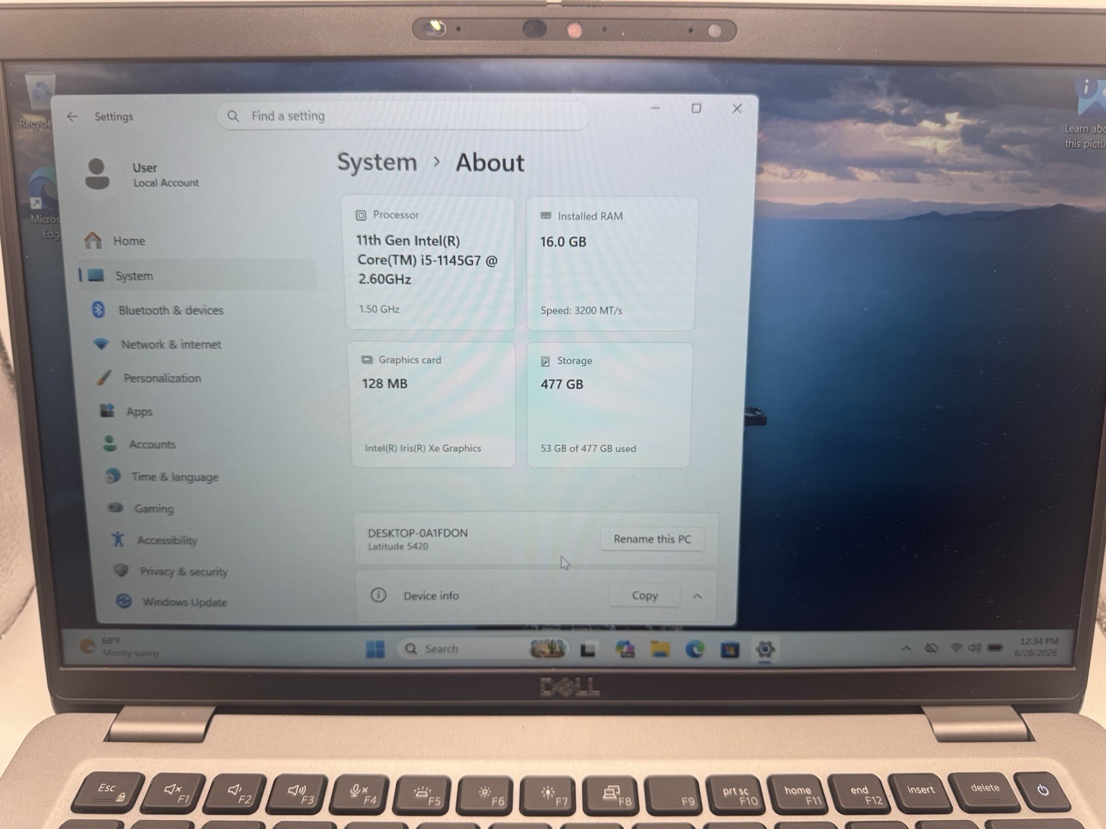 Dell Latitude 5420 | Core i5 | 512GB SSD | 16GB Ram | Win 11 Pro