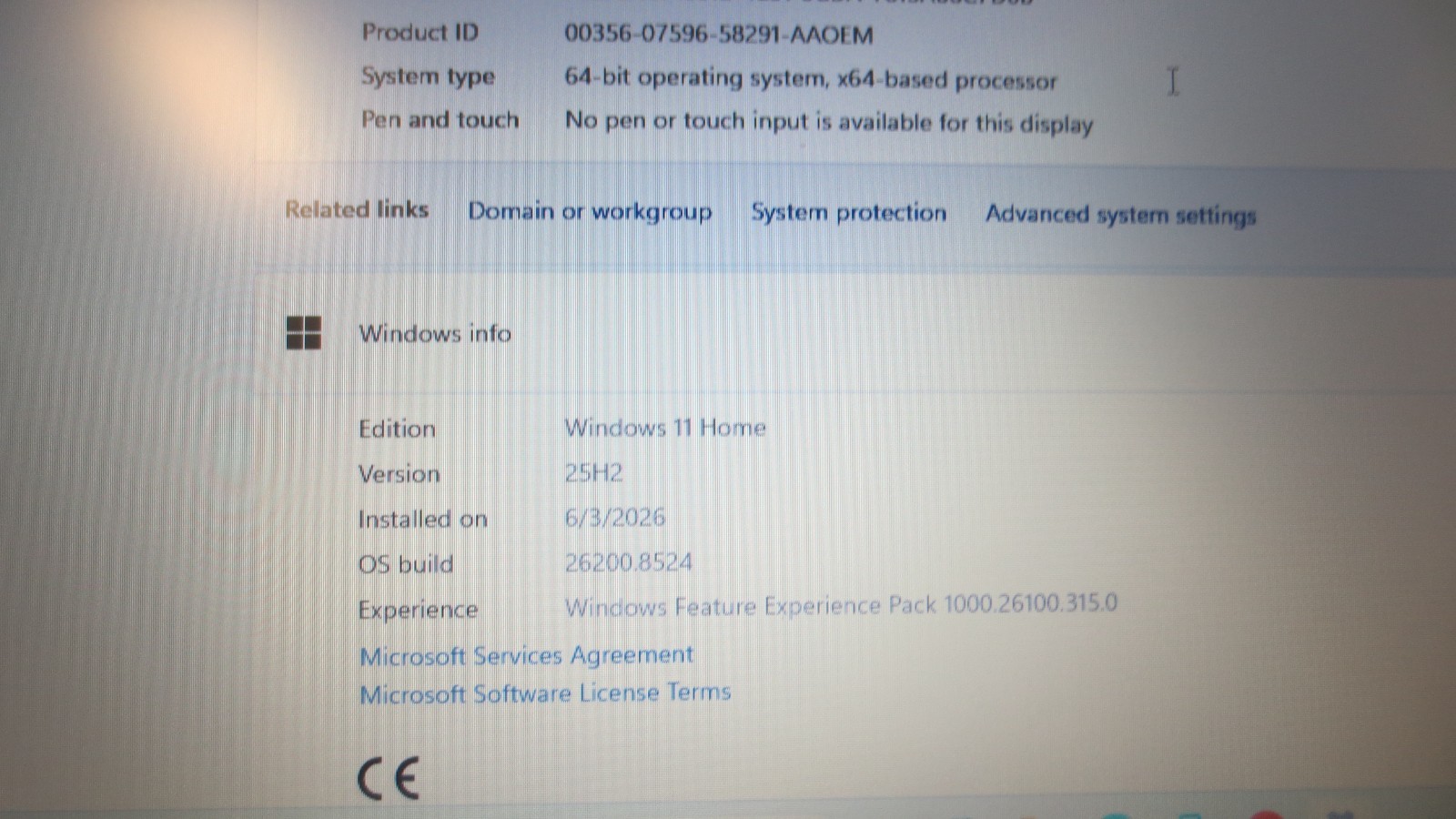 HP Laptop 15-FD0084WM 15.6″ Intel N200 1.0GHz 4GB RAM 128GB SSD win 11