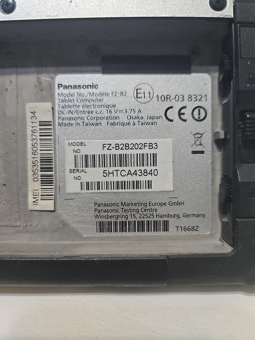 Panasonic Toughpad FZ-B2 Intel Atom 1.44 GHz 7″