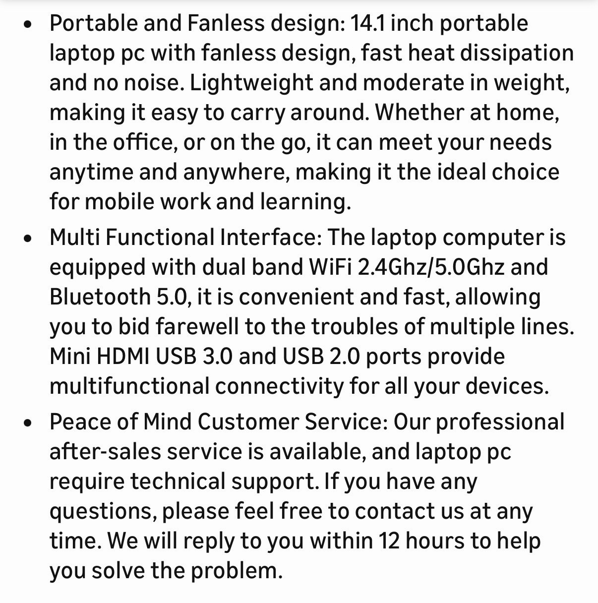 Saintdise Laptop Computer 14” Dual-Core Cerelon N4000 6GB RAM 128GB SSD (T6)