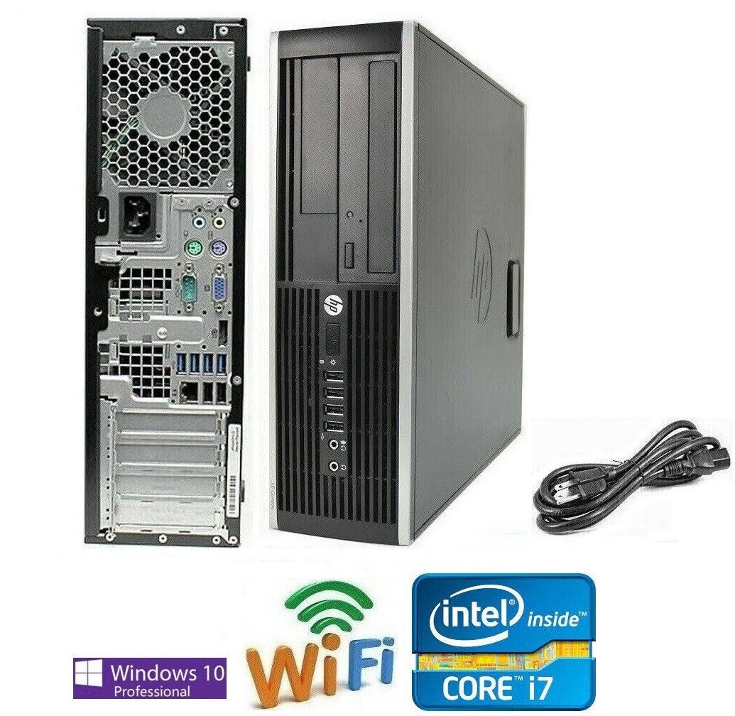 HP Core i7 2600 up to 3.80GHz 32GB Ram 1TB SSD HDMI Wi-Fi Desktop Elite SFF