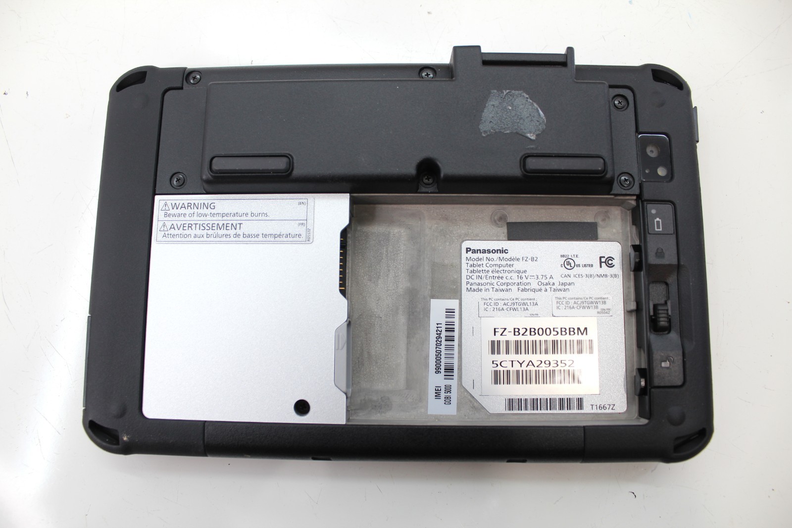 Panasonic Toughpad FZ-B2 Intel Atom 1.44 GHz 7″ #1T-614 Factory Reset