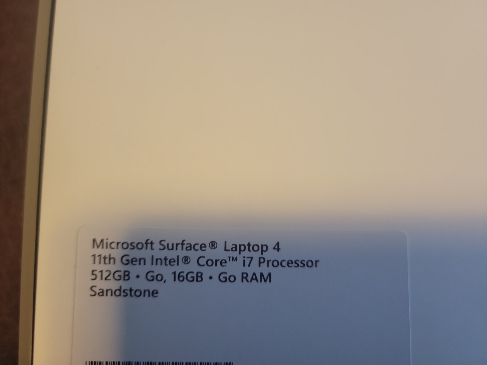 BOX FOR Microsoft Surface Laptop 4 Sandstone