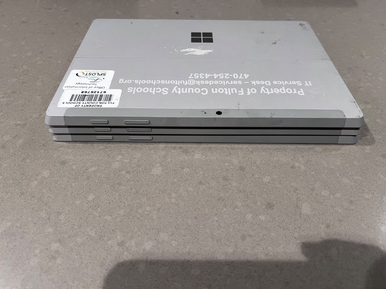 Lot of 3 As-is Microsoft Surface 3 1645 12″ Tablet 1.6GHz 64GB Windows