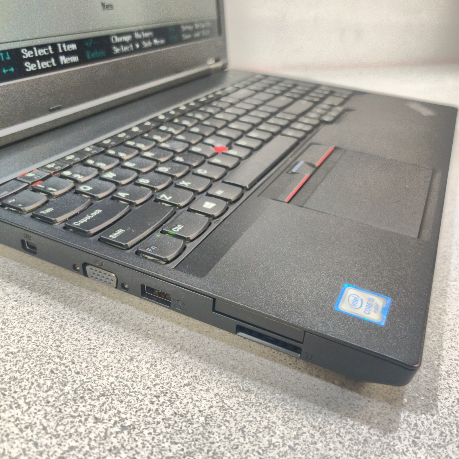 Lenovo Thinkpad L570 Intel Core i5-6200U, RAM 16GB, NO SSD/OS/AC ADAPTER, Used