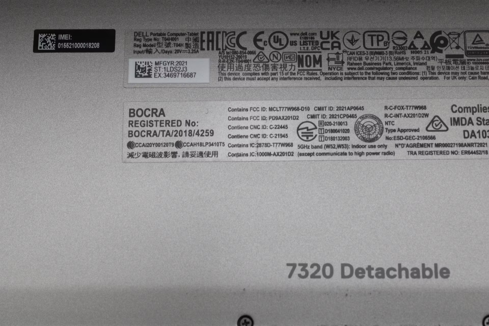 Dell Latitude 7320 Detachable 13″ i5-1140G7, 256GB NVMe, 16GB RAM, No Keyboard