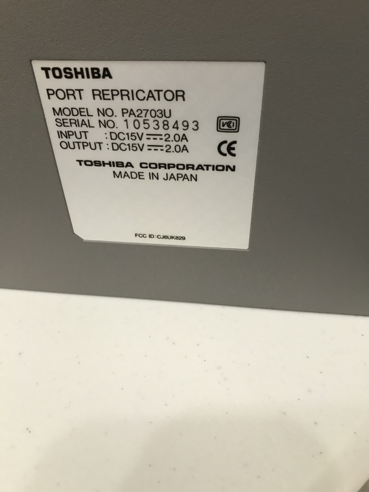 TOSHIBA TECRA 8000 WITH ADAPTER AND PORT REPRICATOR
