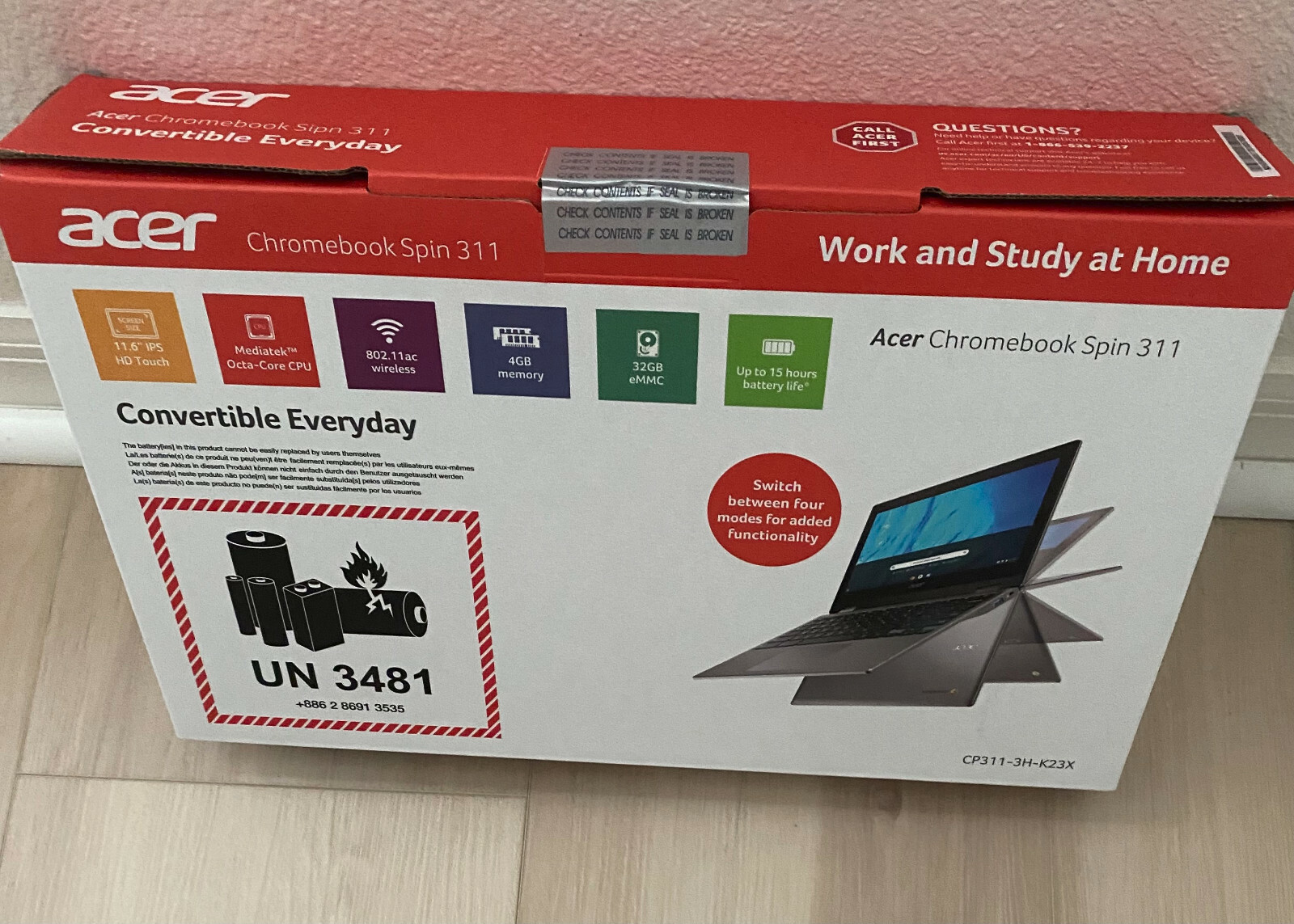 Acer Chromebook Spin 311 Convertible Laptop