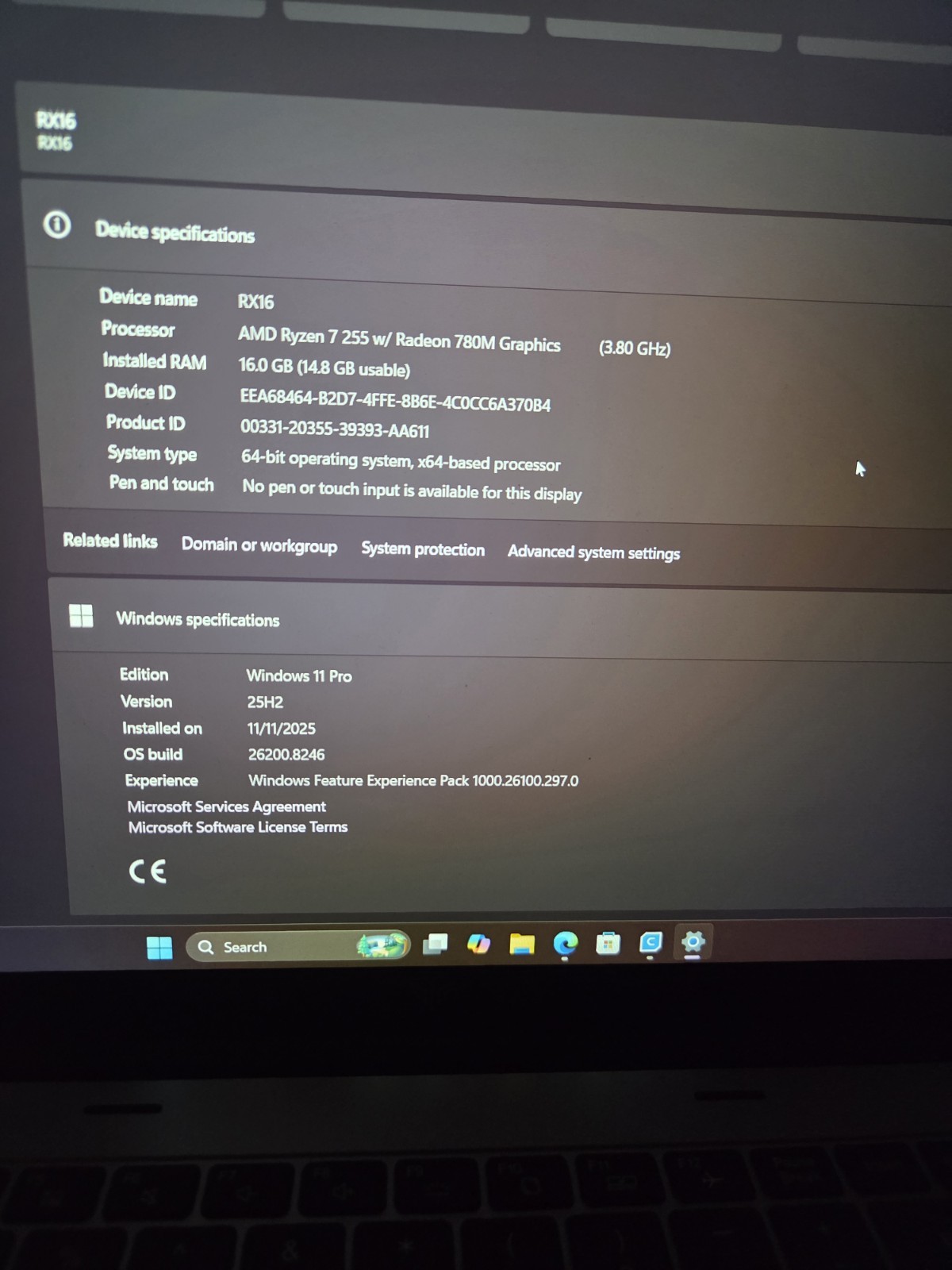 MALLRACE AX16 Pro Laptop AMD Ryzen 7 H255, 16GB RAM, 1TB SSD, 15.6″ FHD