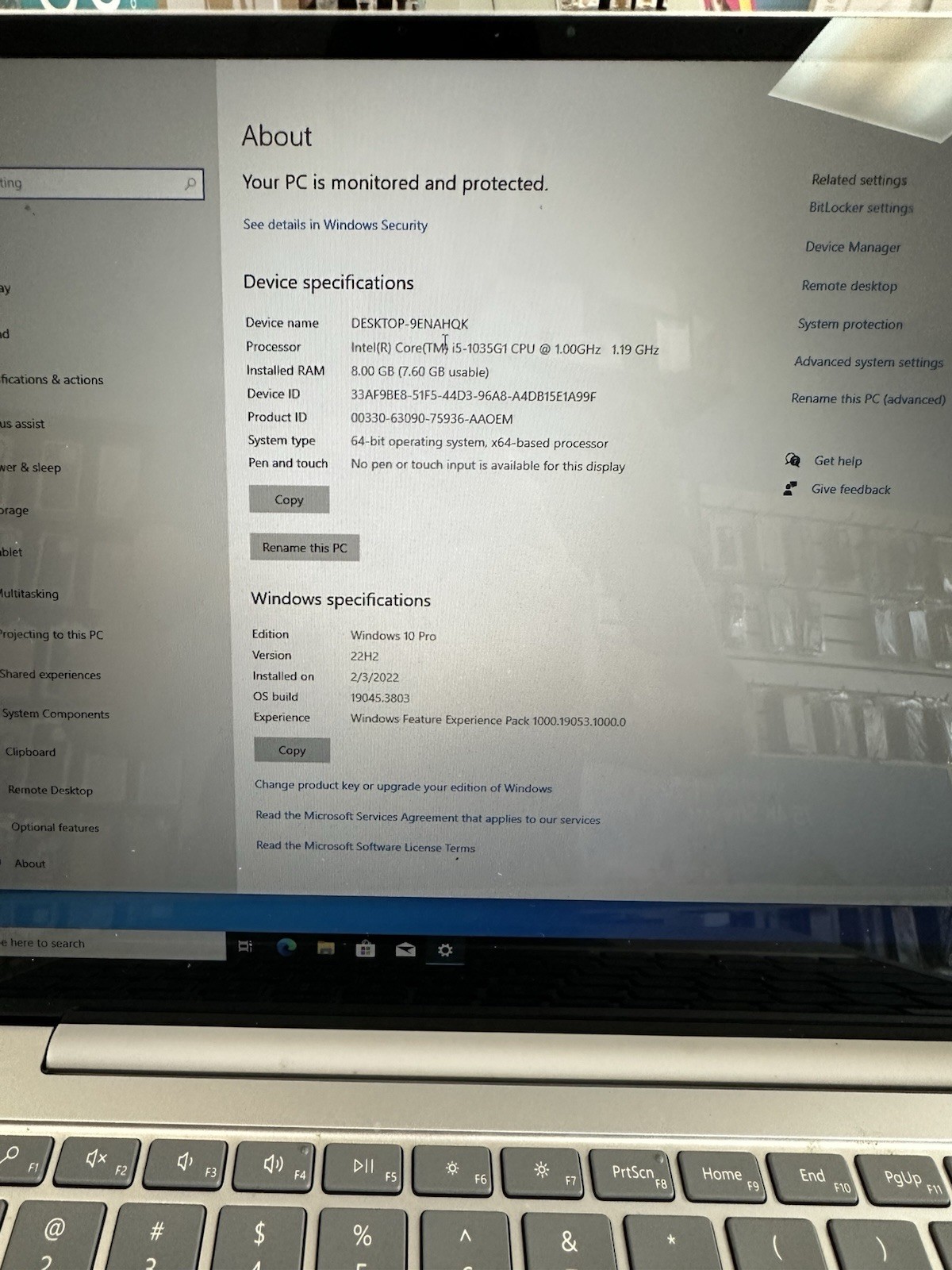 Microsoft Surface Book Go 128 GB I5 A1943