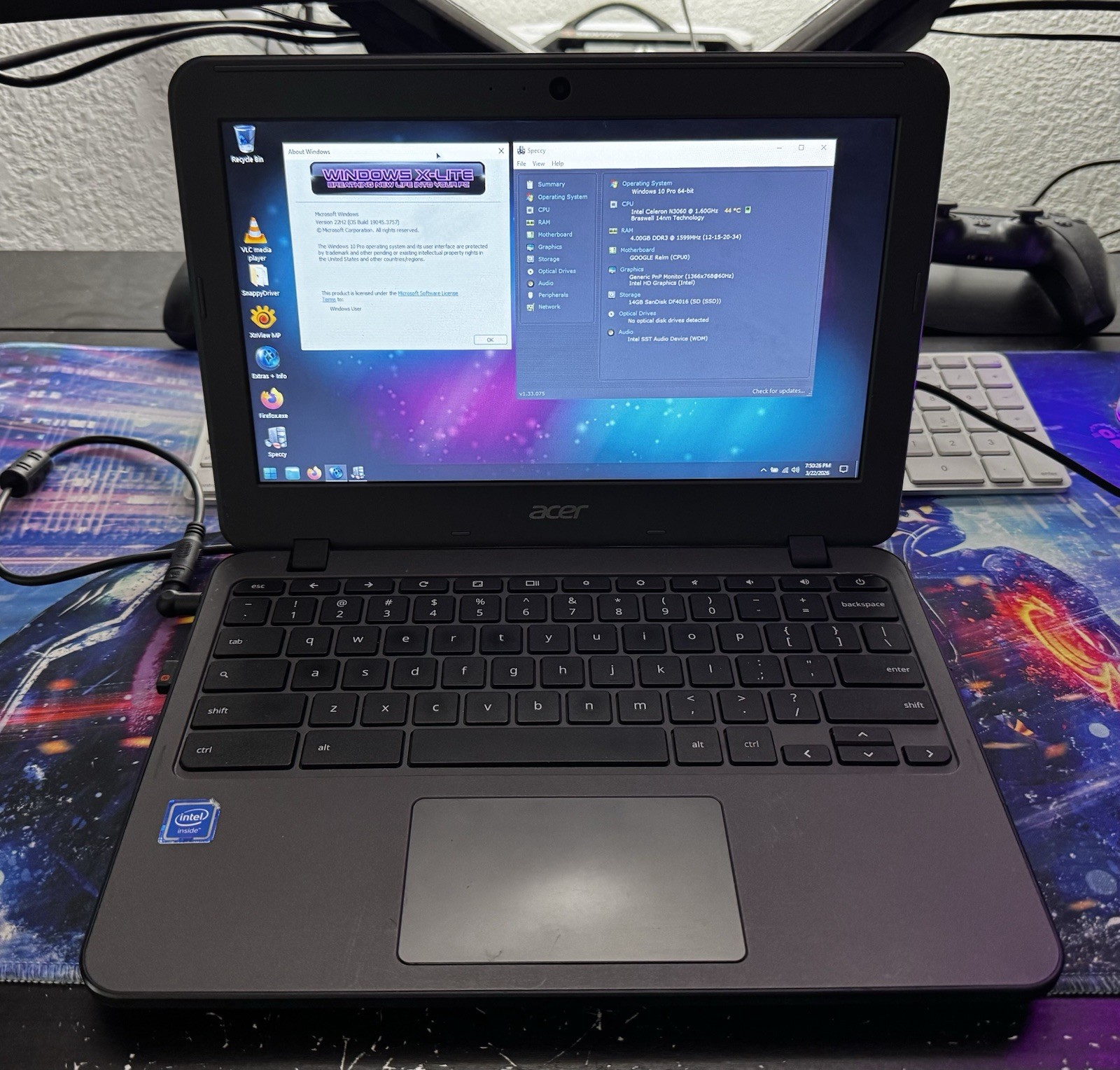 Acer Chromebook Laptop 11 N7 C731 11.6″ 16GB N3060 Windows X-LITE 10 OS