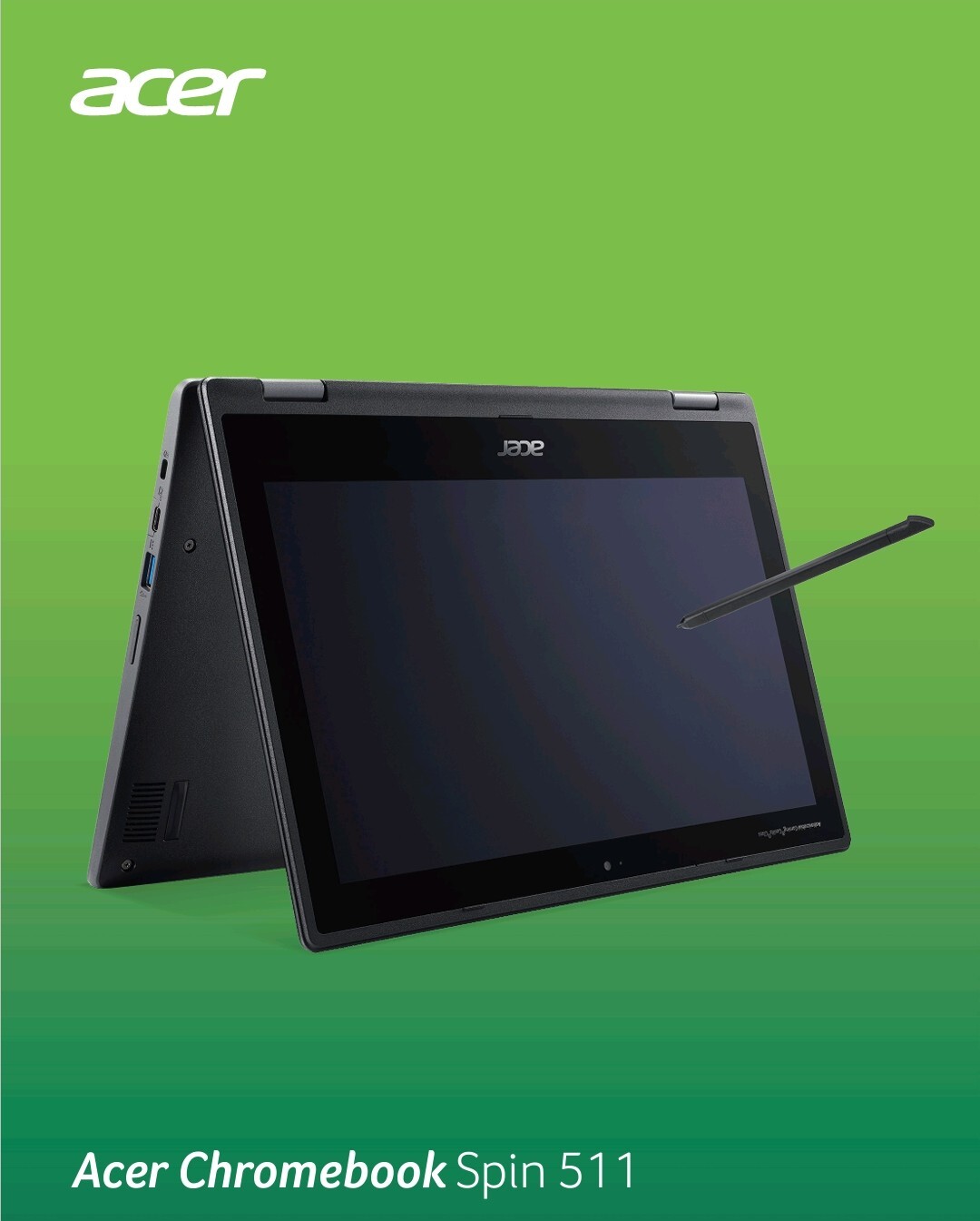 Acer 11.6″ 2-in-1 Chromebook | R752TN-C5J5 | Built-In Stylus + Accessories
